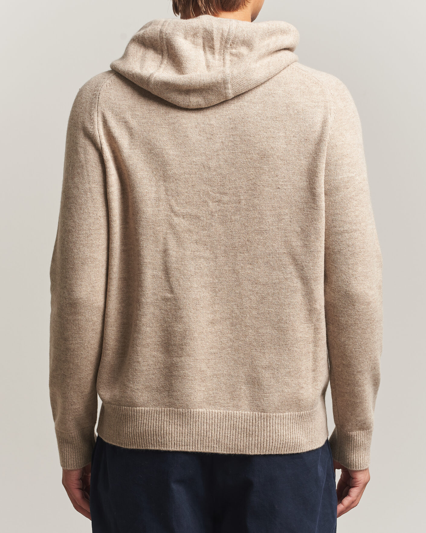 Herre | Gensere | Morris | Hertford Lambswool Hoodie Khaki