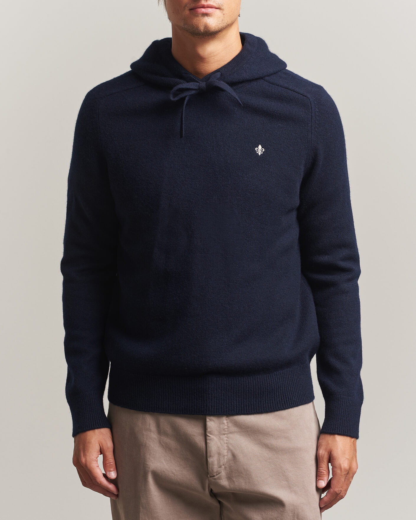 Herre | Gensere | Morris | Hertford Lambswool Hoodie Navy