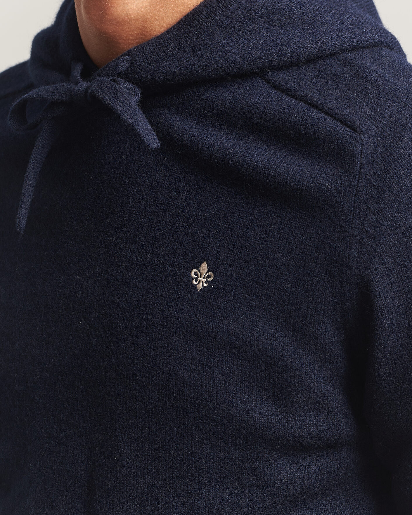 Herre | Gensere | Morris | Hertford Lambswool Hoodie Navy
