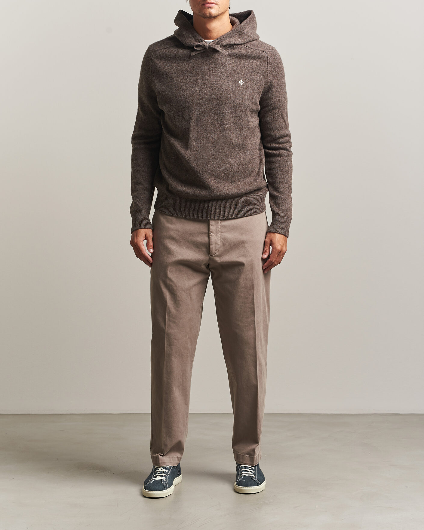 Herre | Gensere | Morris | Hertford Lambswool Hoodie Brown