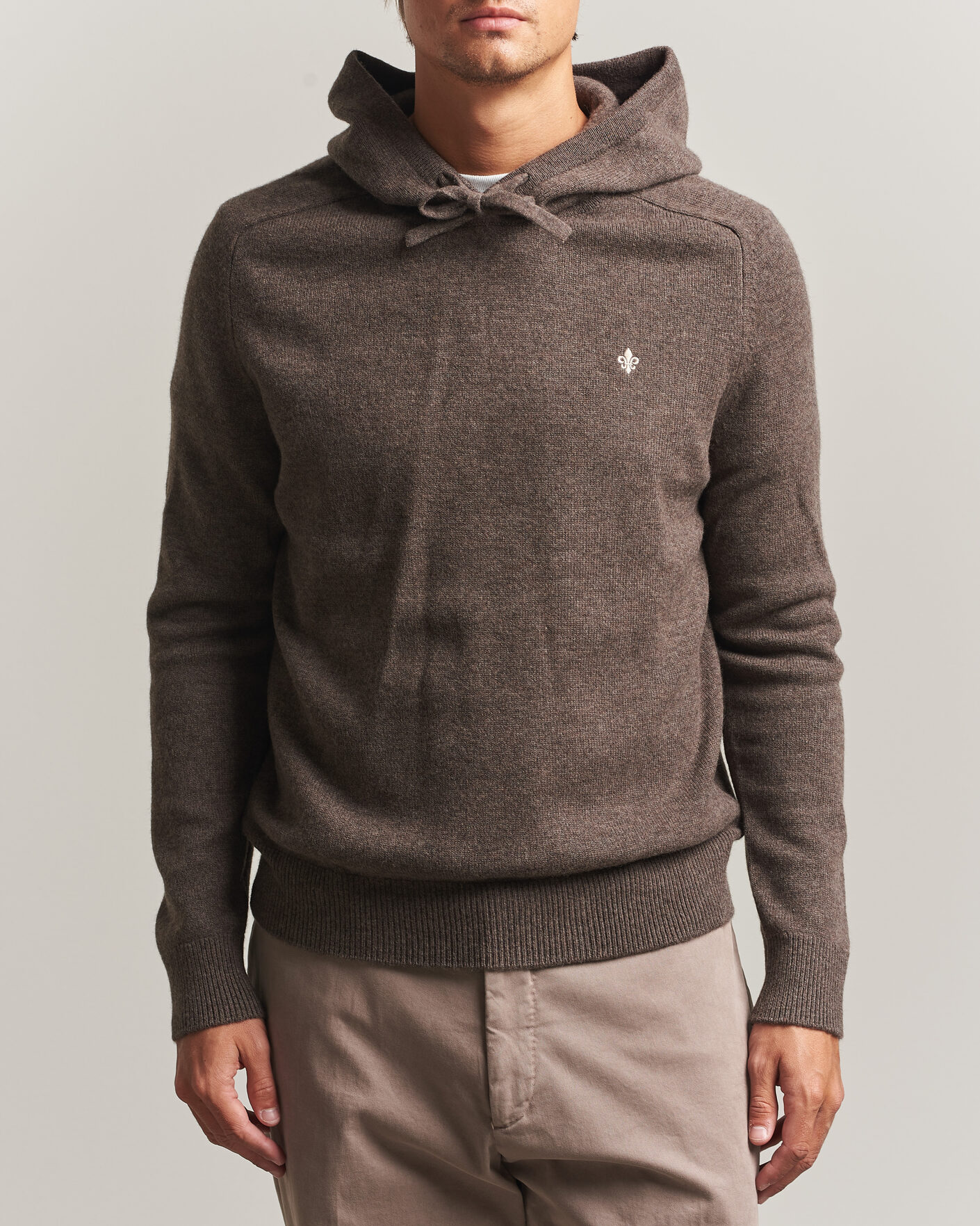 Herre | Gensere | Morris | Hertford Lambswool Hoodie Brown