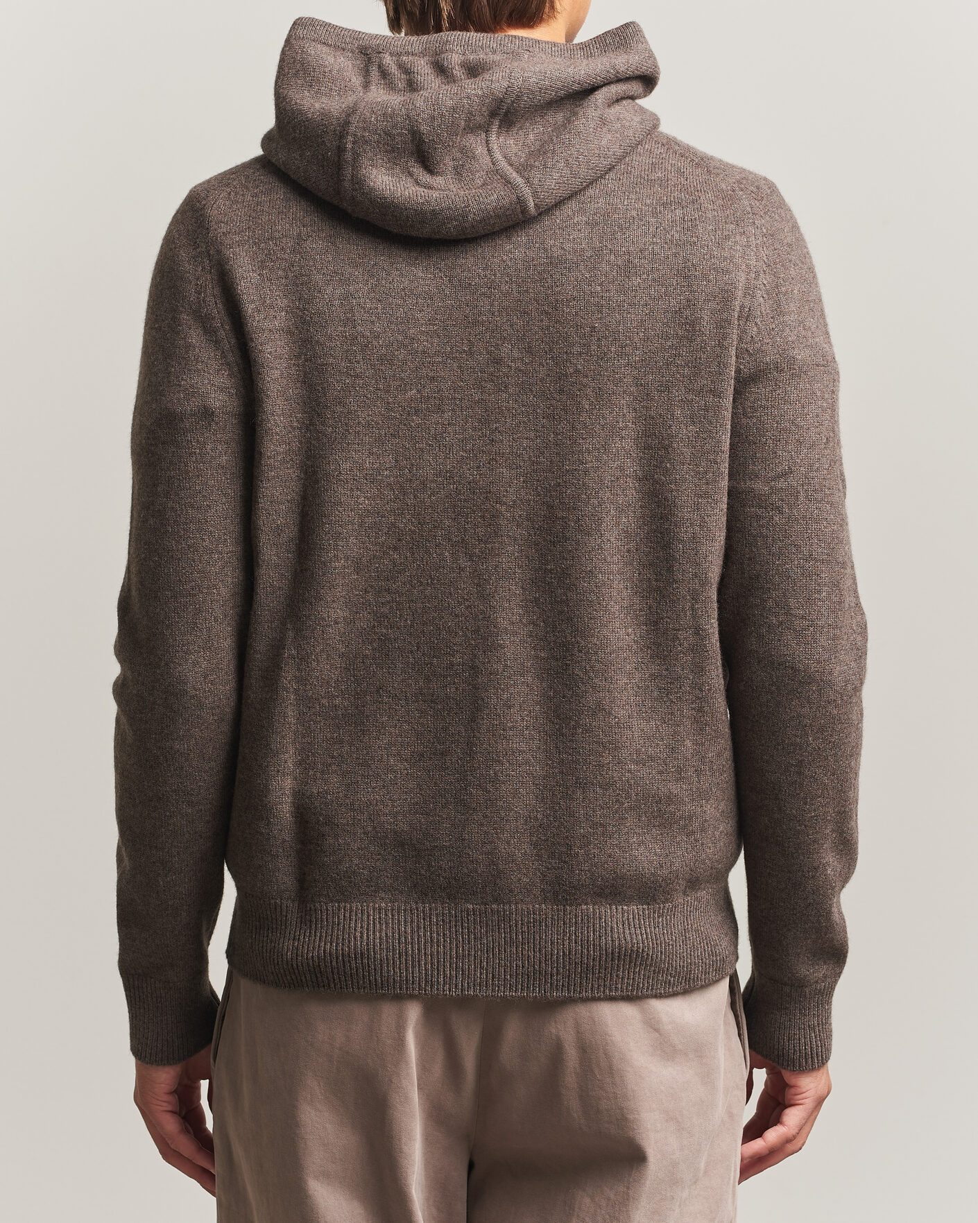 Herre | Gensere | Morris | Hertford Lambswool Hoodie Brown
