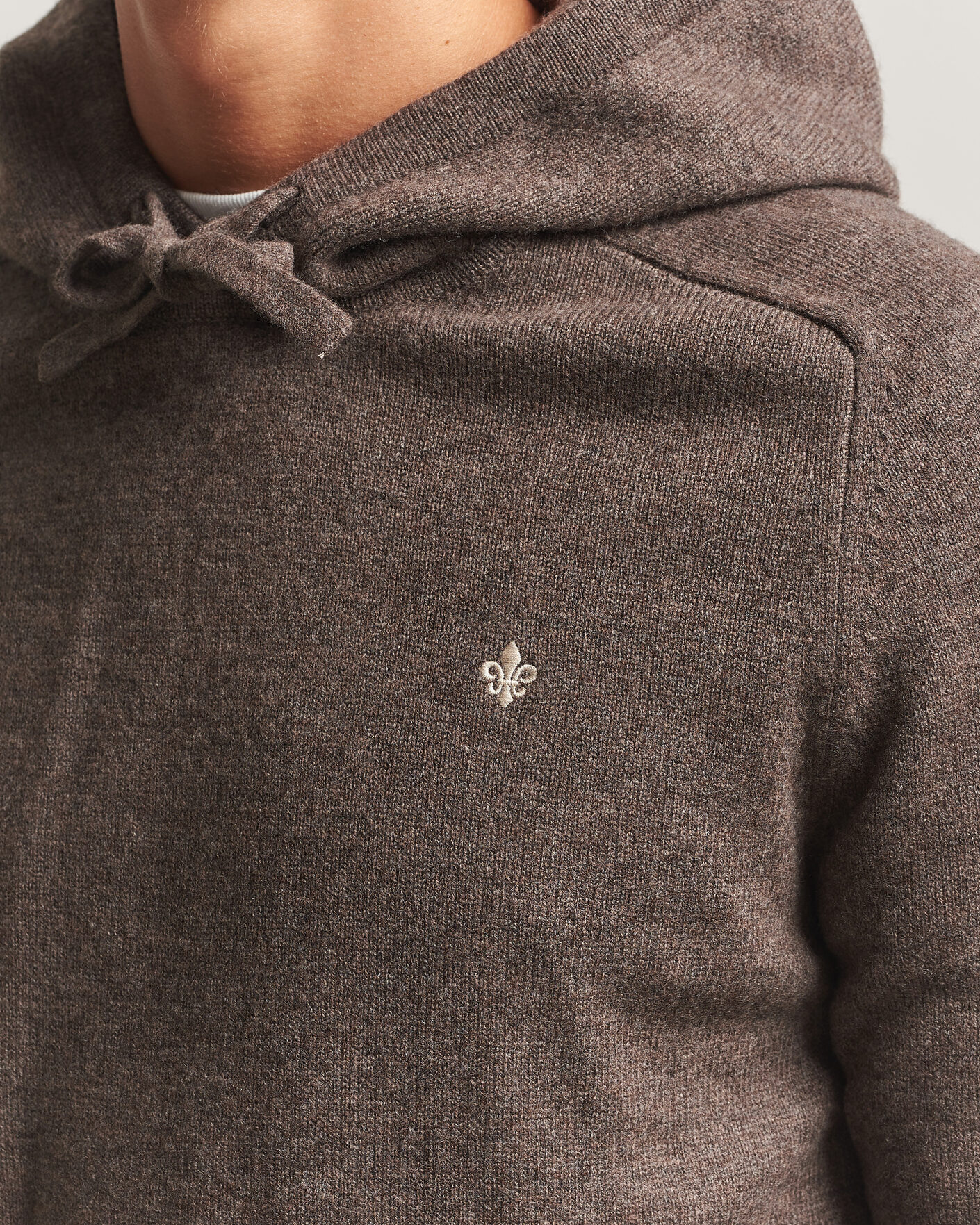 Herre | Gensere | Morris | Hertford Lambswool Hoodie Brown