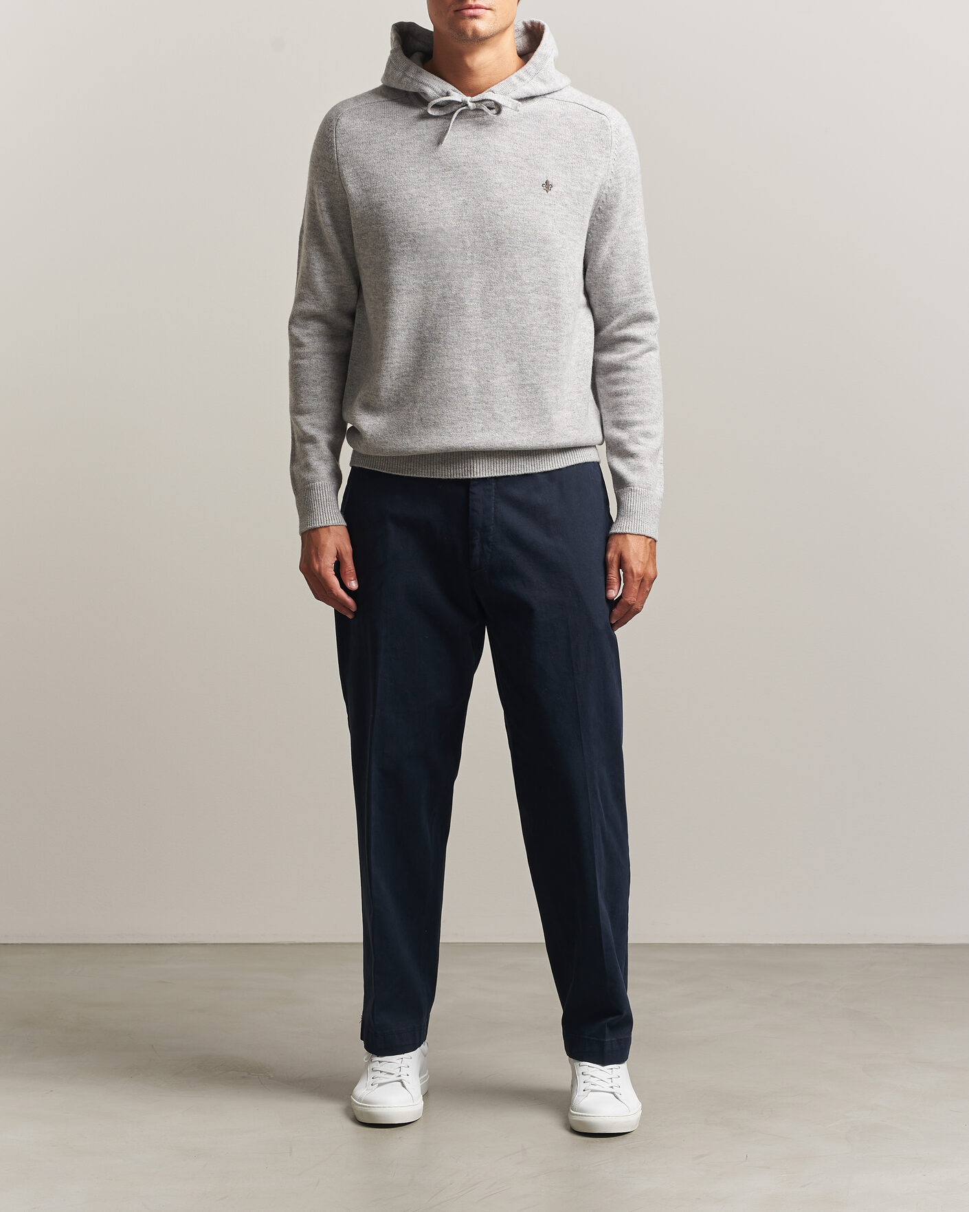 Herre | Gensere | Morris | Hertford Lambswool Hoodie Grey