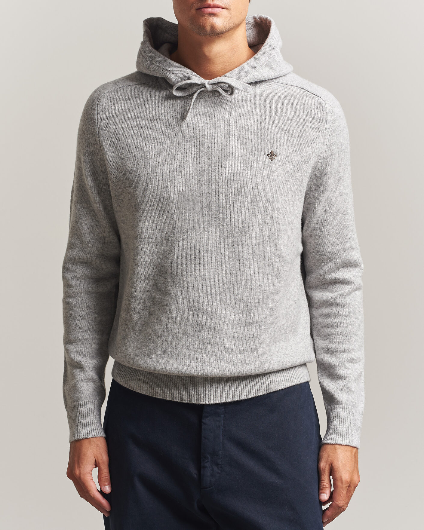 Herre | Gensere | Morris | Hertford Lambswool Hoodie Grey