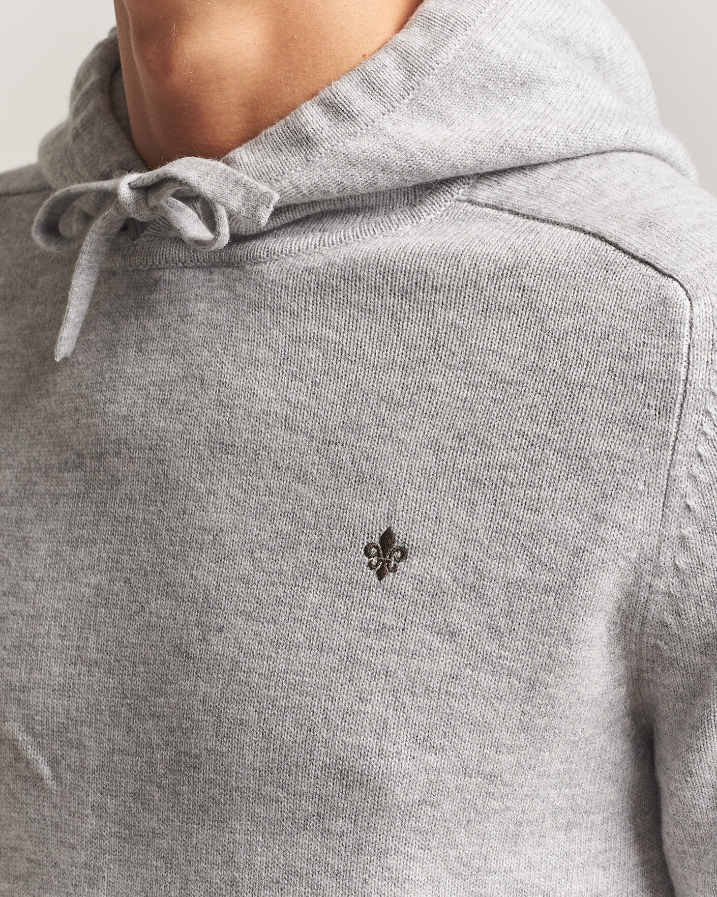 Herre | Gensere | Morris | Hertford Lambswool Hoodie Grey