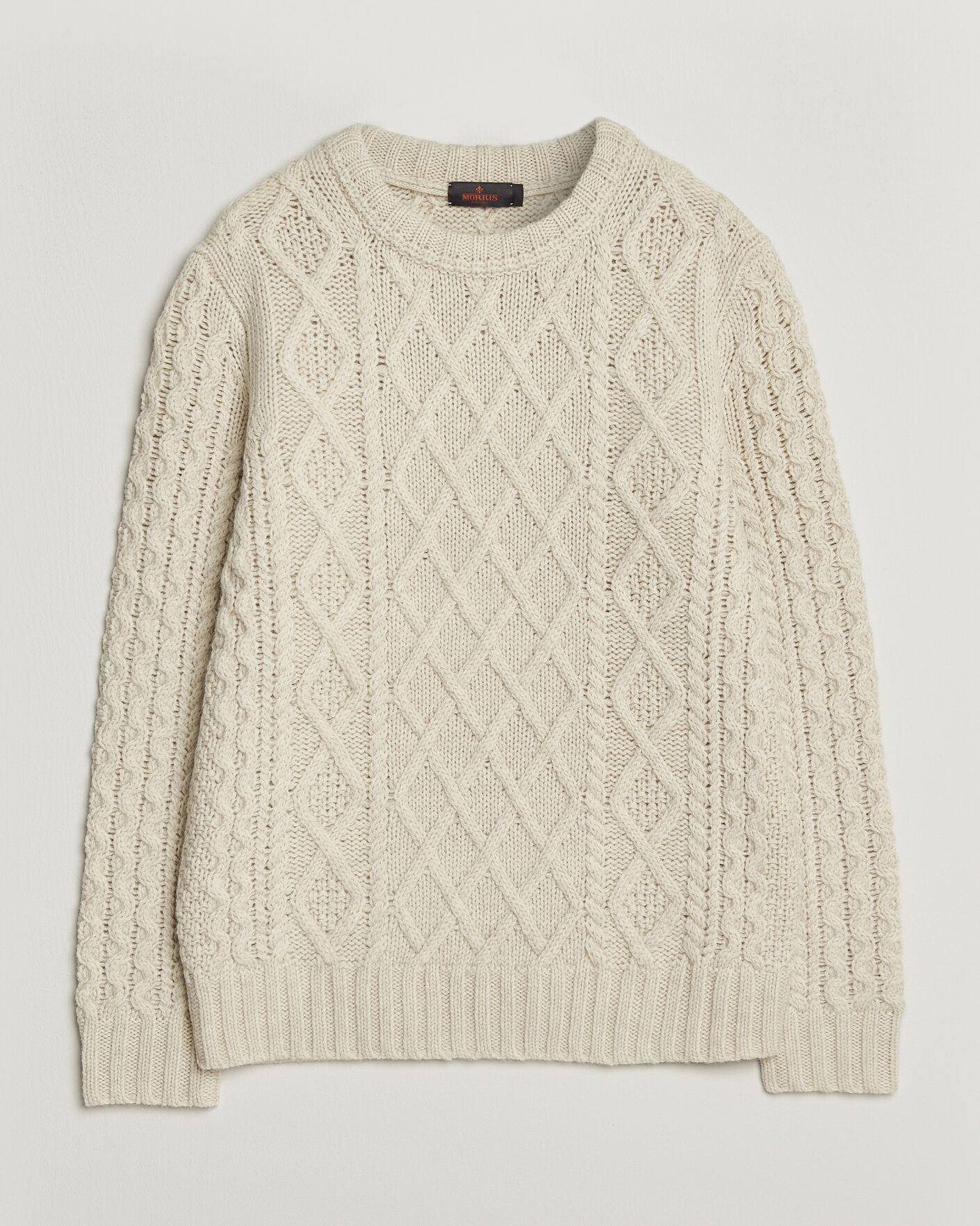 Herre | Gensere | Morris | Ramsey Cable Sweater Off White