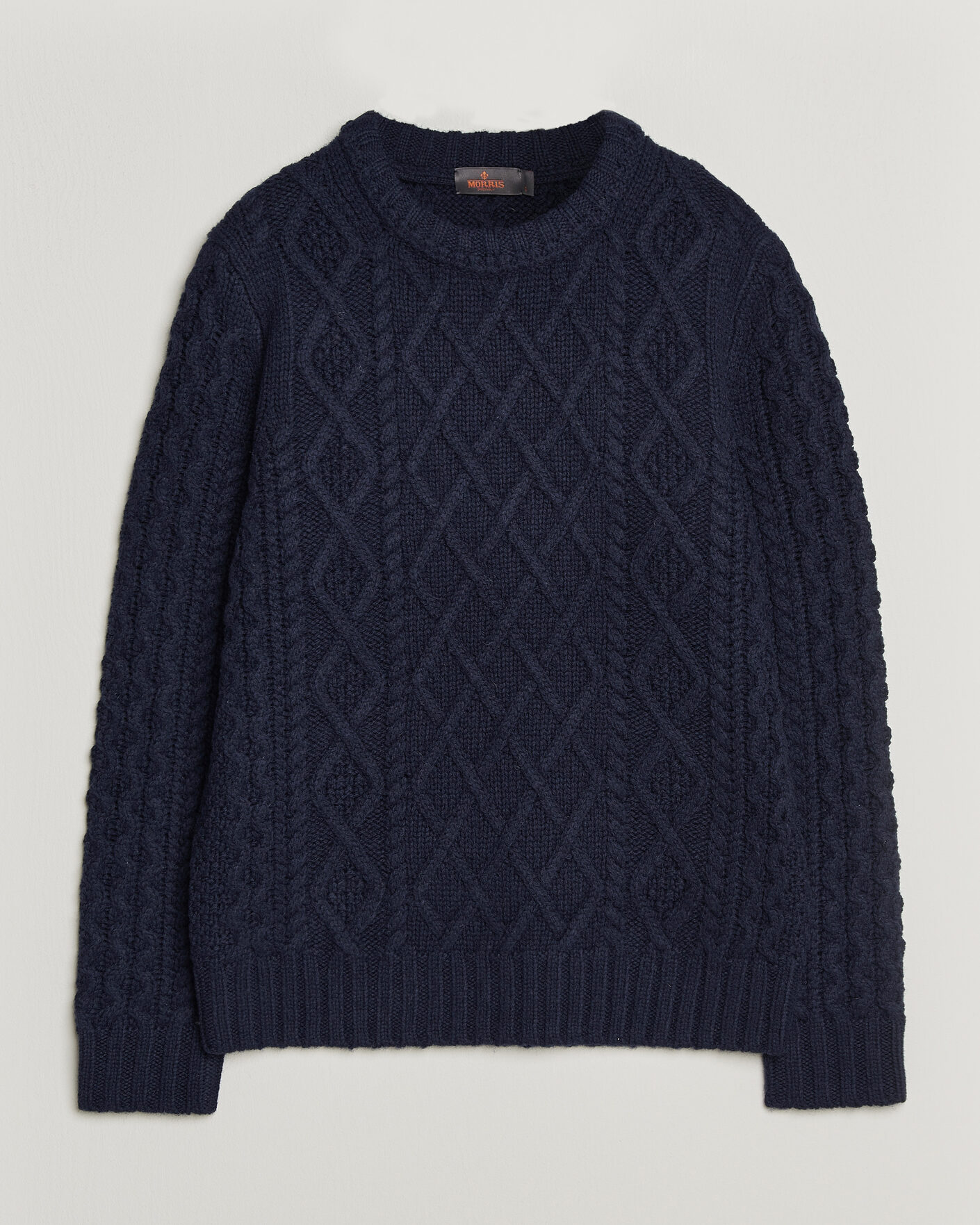 Herre | Gensere | Morris | Ramsey Cable Sweater Navy