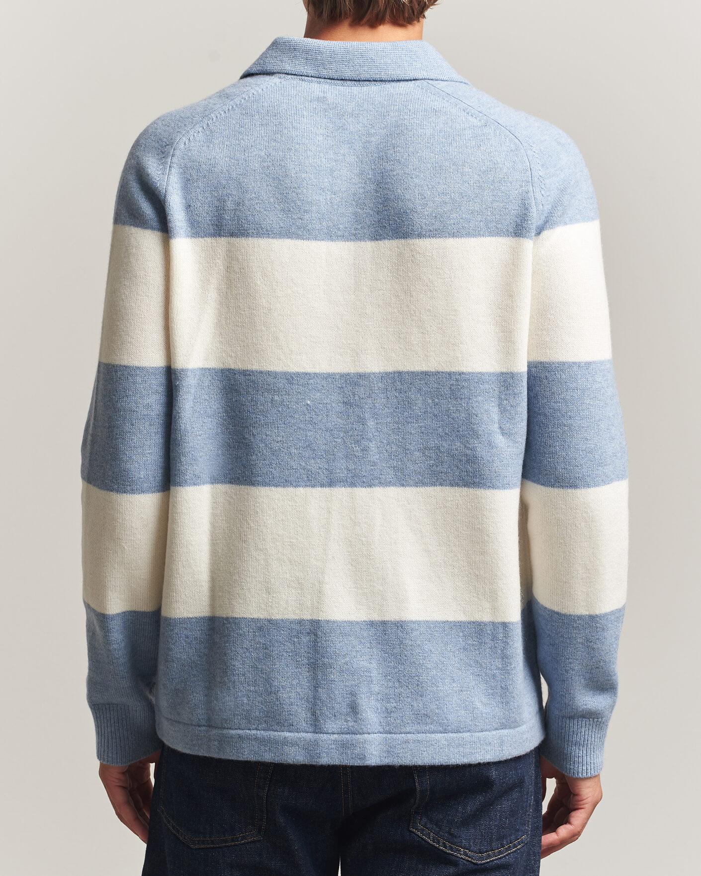 Herre | Gensere | Morris | Hertford Knitted Polo Blue