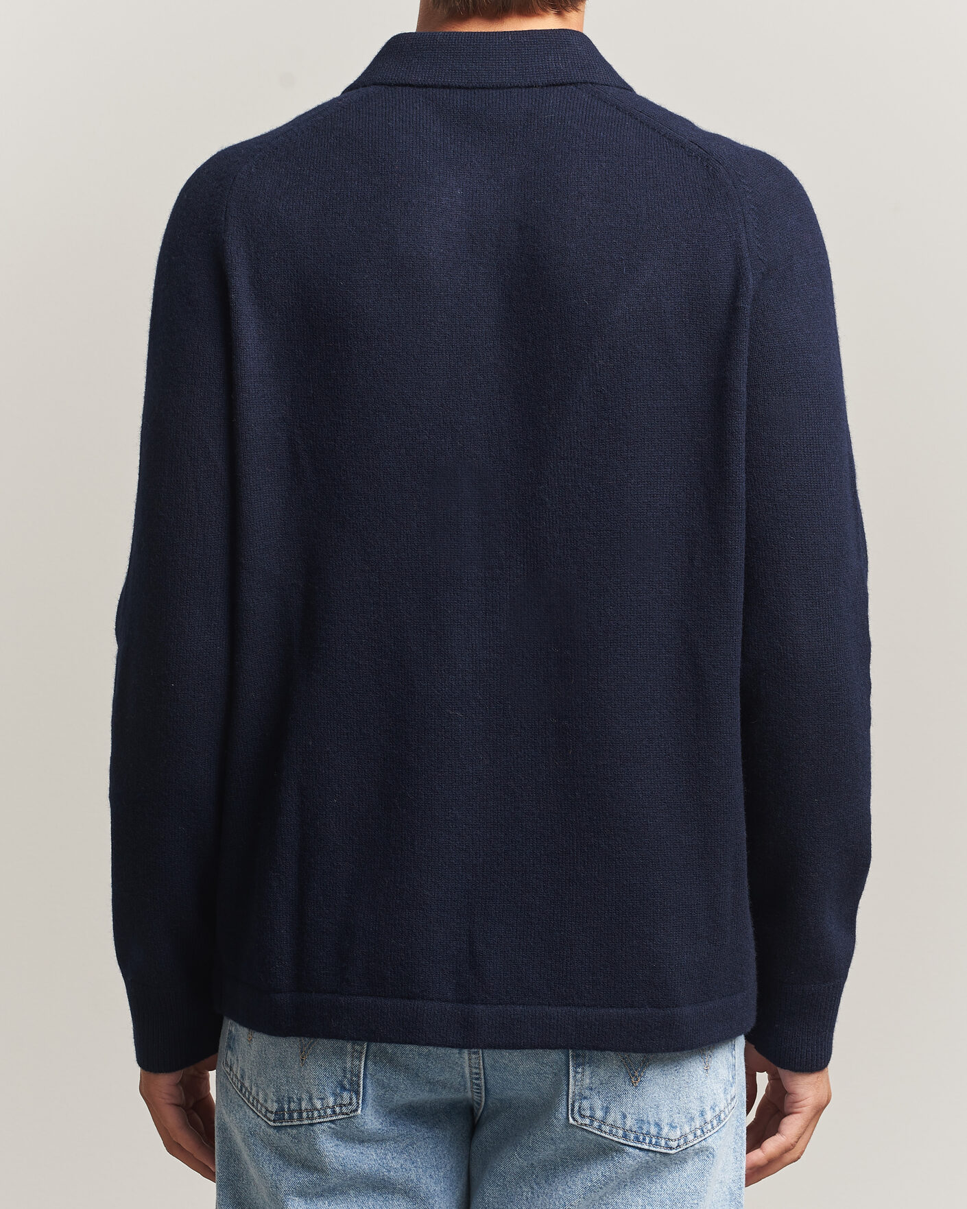 Herre | Gensere | Morris | Hetford Knitted Polo Navy