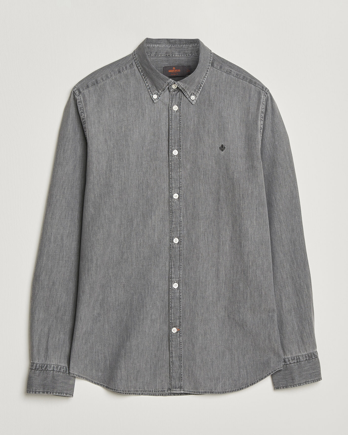 Herre | Skjorter | Morris | Light Denim Shirt Grey