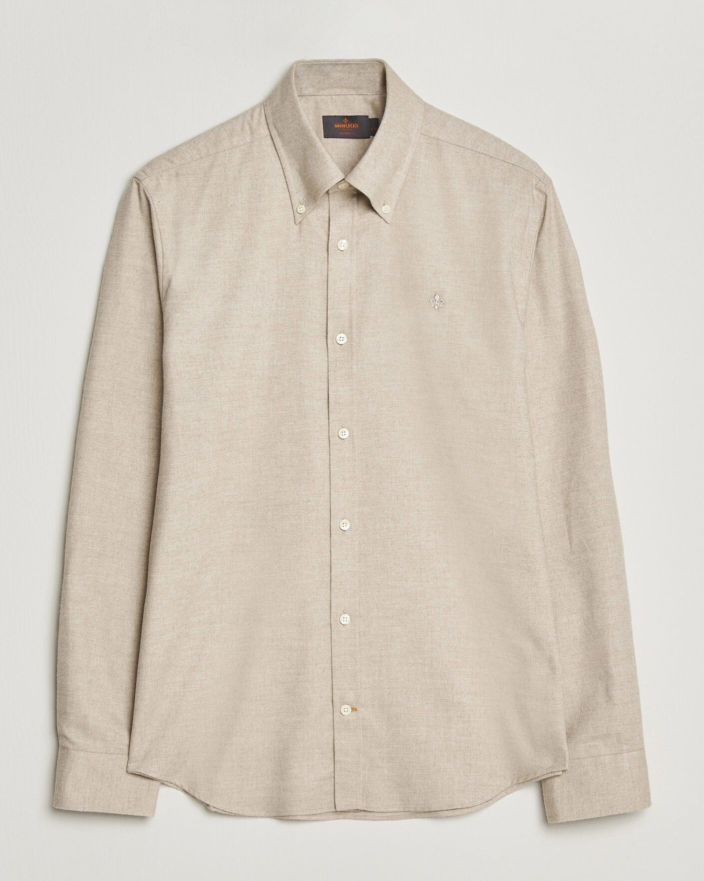 Herre | Skjorter | Morris | Cashmere Twill Shirt Khaki
