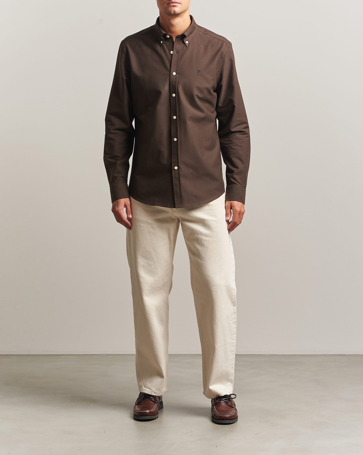 Herre | Skjorter | Morris | Douglas Oxford Shirt Brown