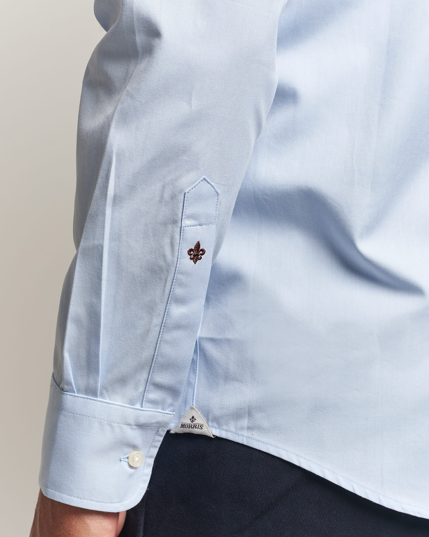 Herre | Skjorter | Morris | Twill Shirt Light Blue