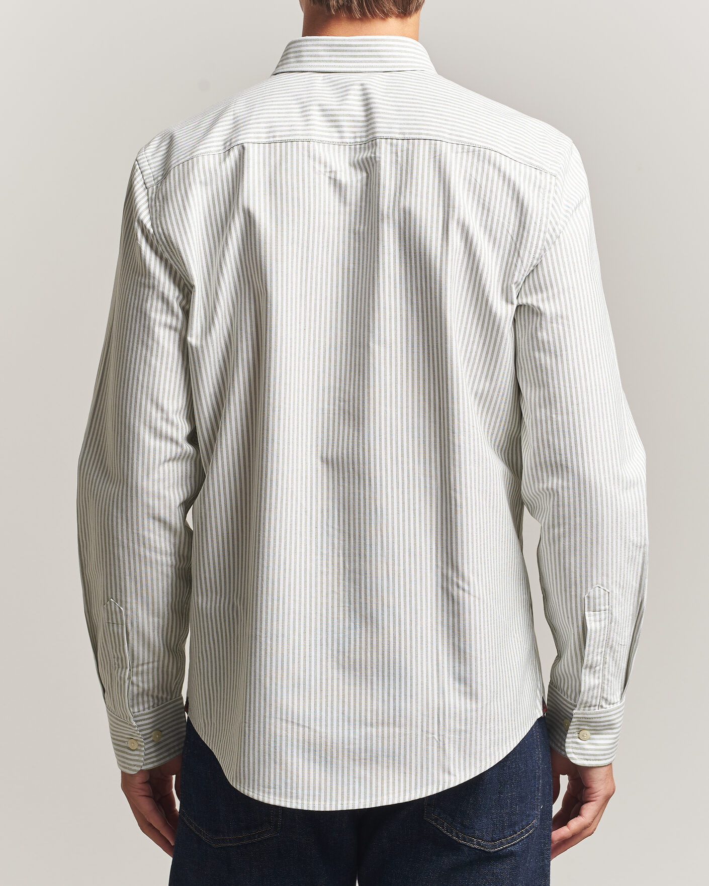 Herre | Skjorter | Morris | Douglas Oxford Stripe Shirt Olive