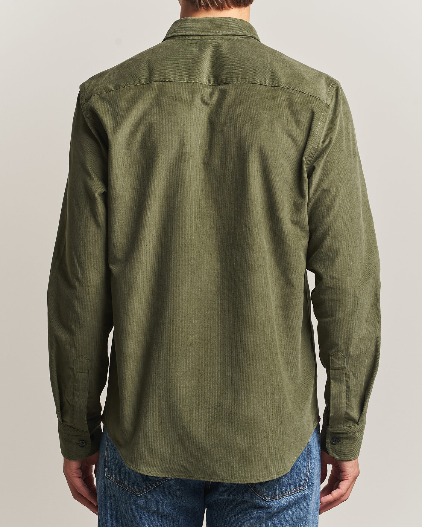 Herre | Skjorter | Morris | Douglas Cord Shirt Olive