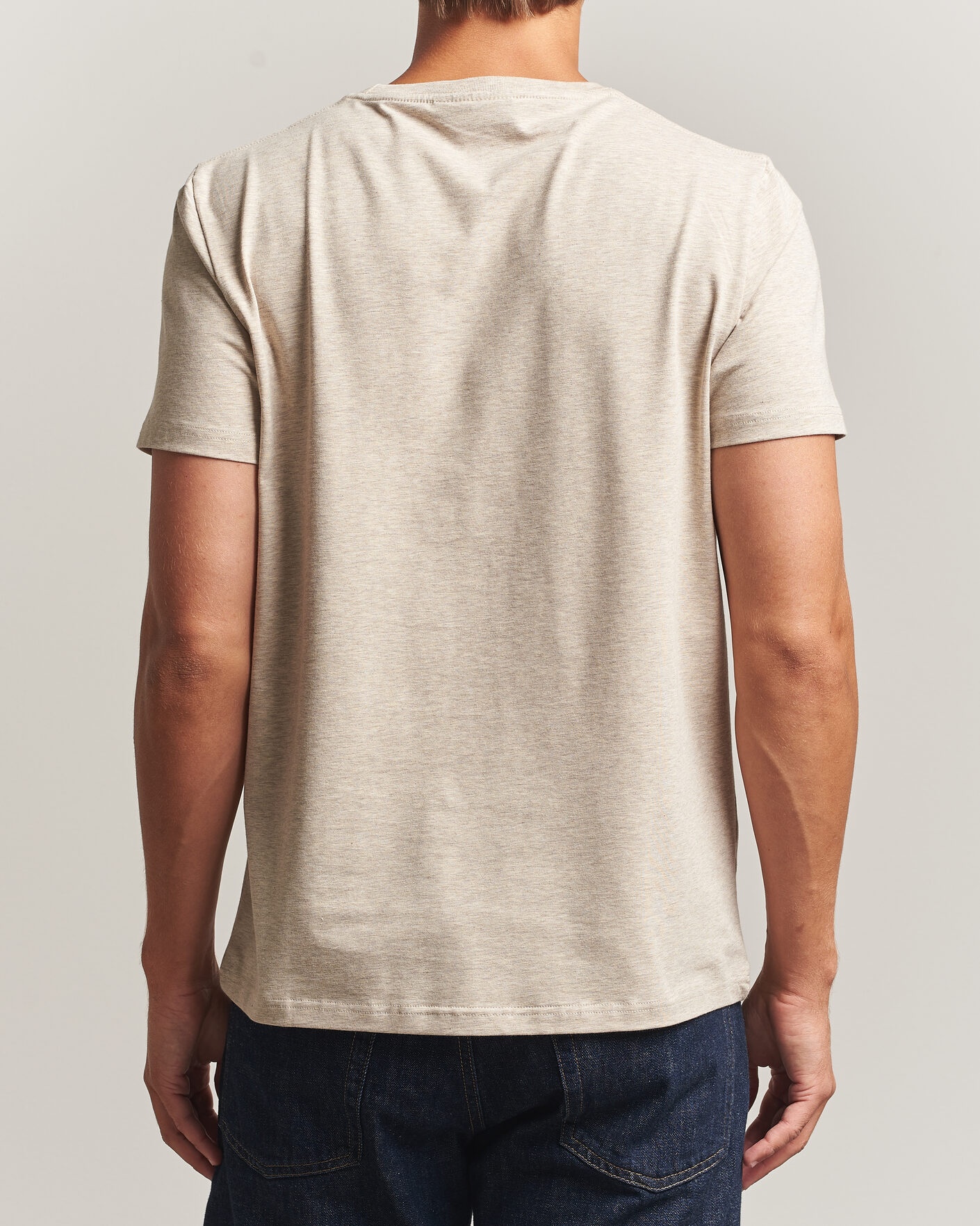 Herre | T-Shirts | Morris | James Crew Neck T-Shirt Khaki