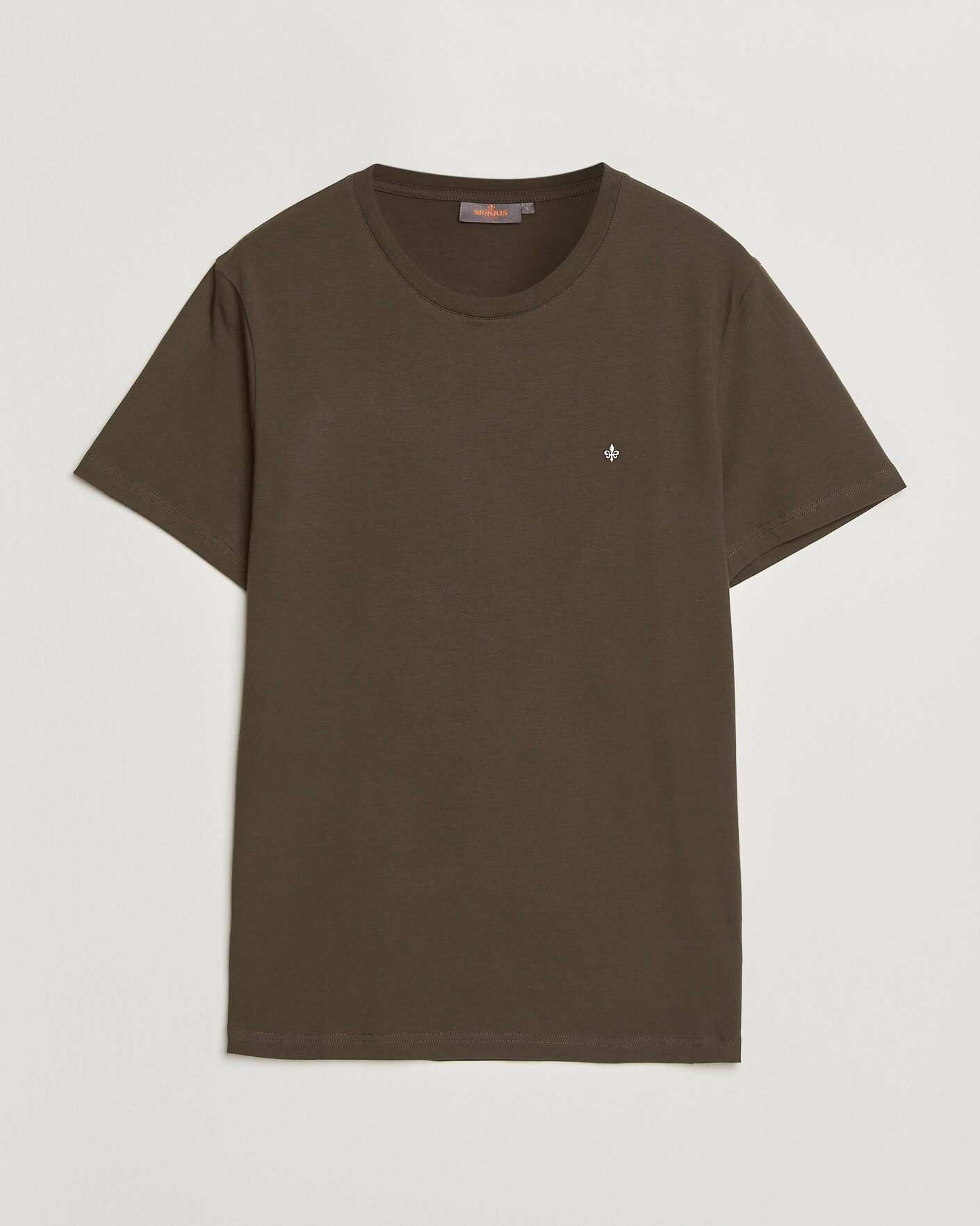 Herre | T-Shirts | Morris | James Crew Neck T-Shirt Brown