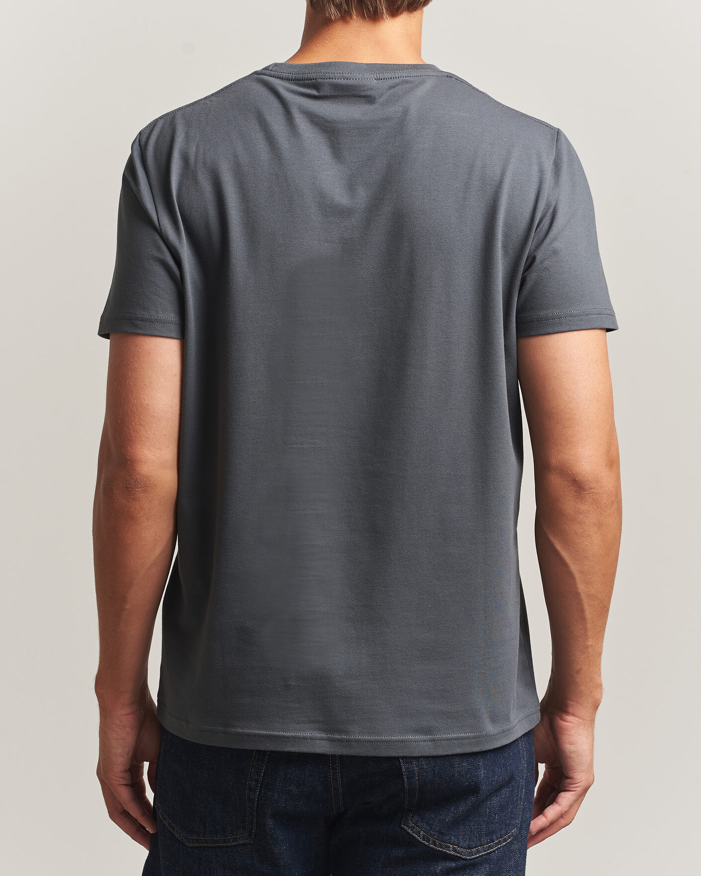 Herre | T-Shirts | Morris | James Crew Neck T-Shirt Grey