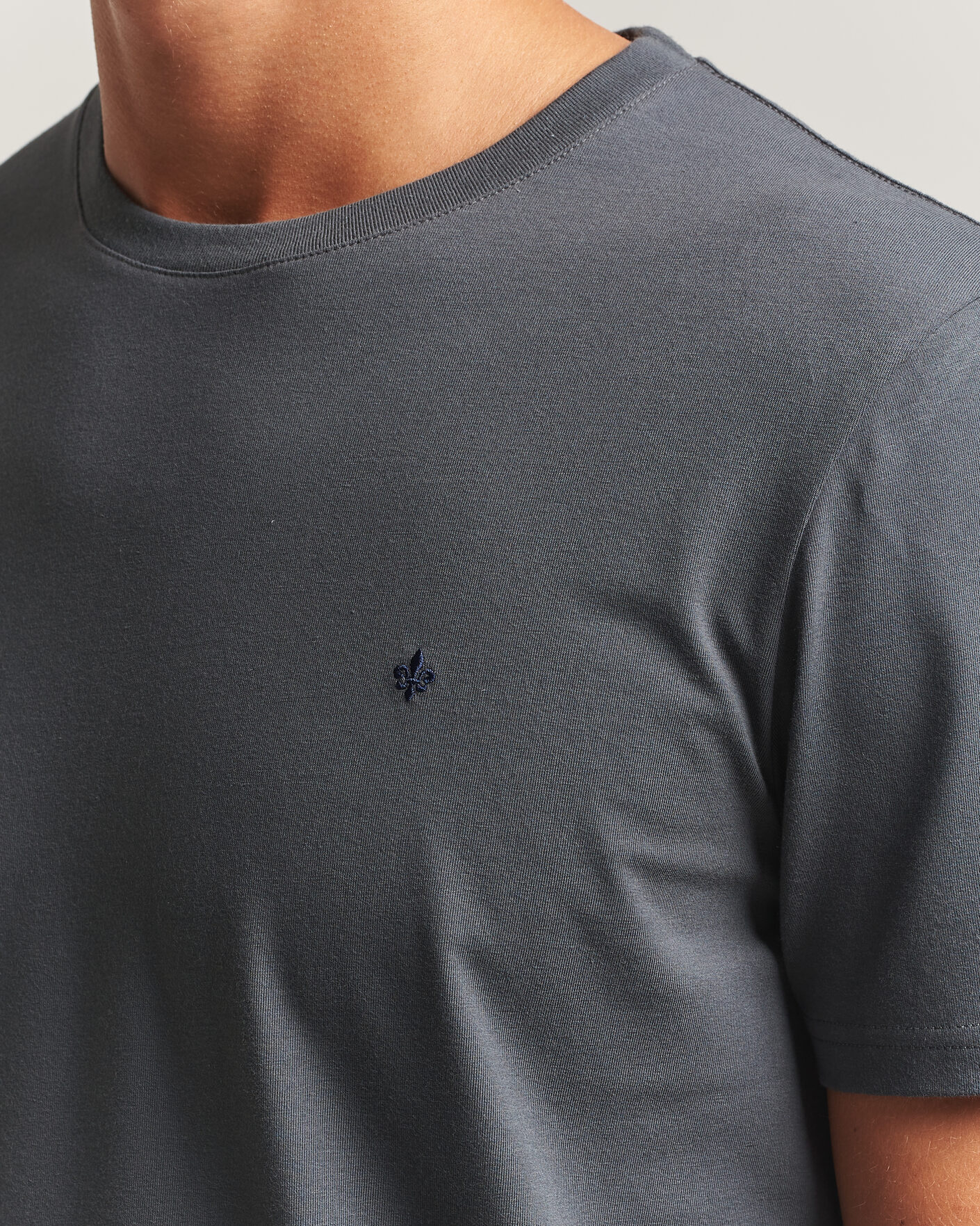 Herre | T-Shirts | Morris | James Crew Neck T-Shirt Grey