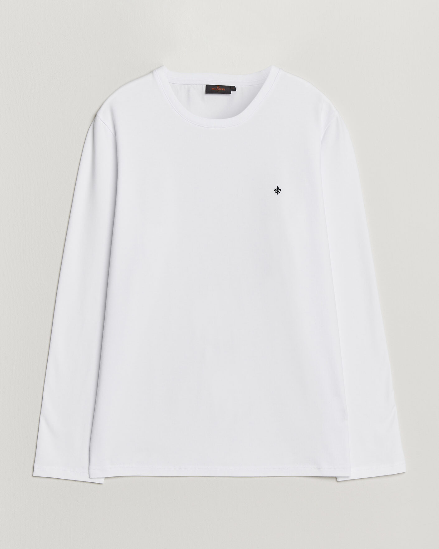 Herre | T-Shirts | Morris | James Long Sleeve T-Shirt White
