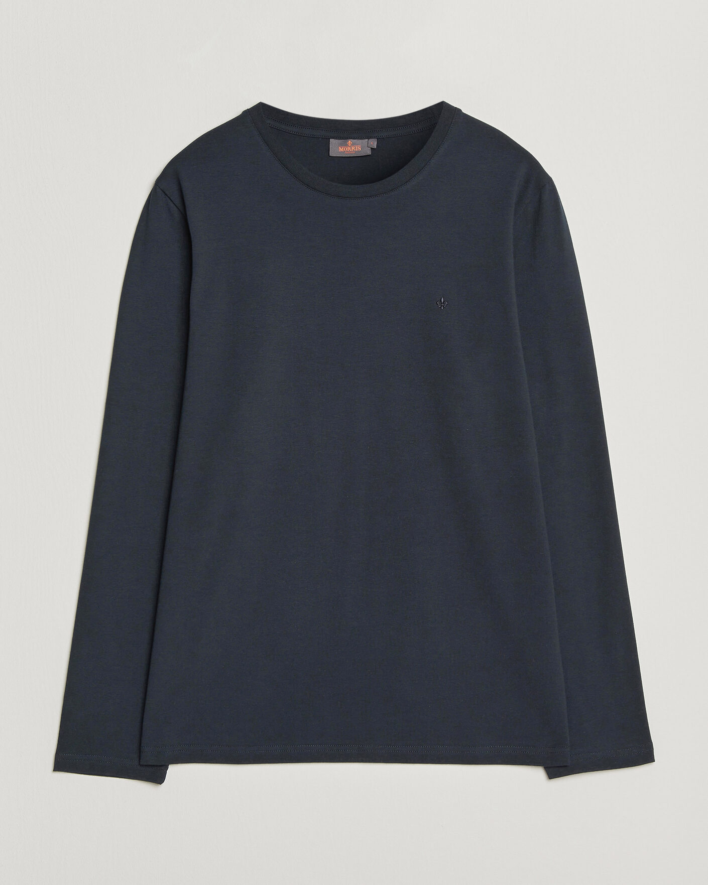 Herre | T-Shirts | Morris | James Long Sleeve T-Shirt Old Blue