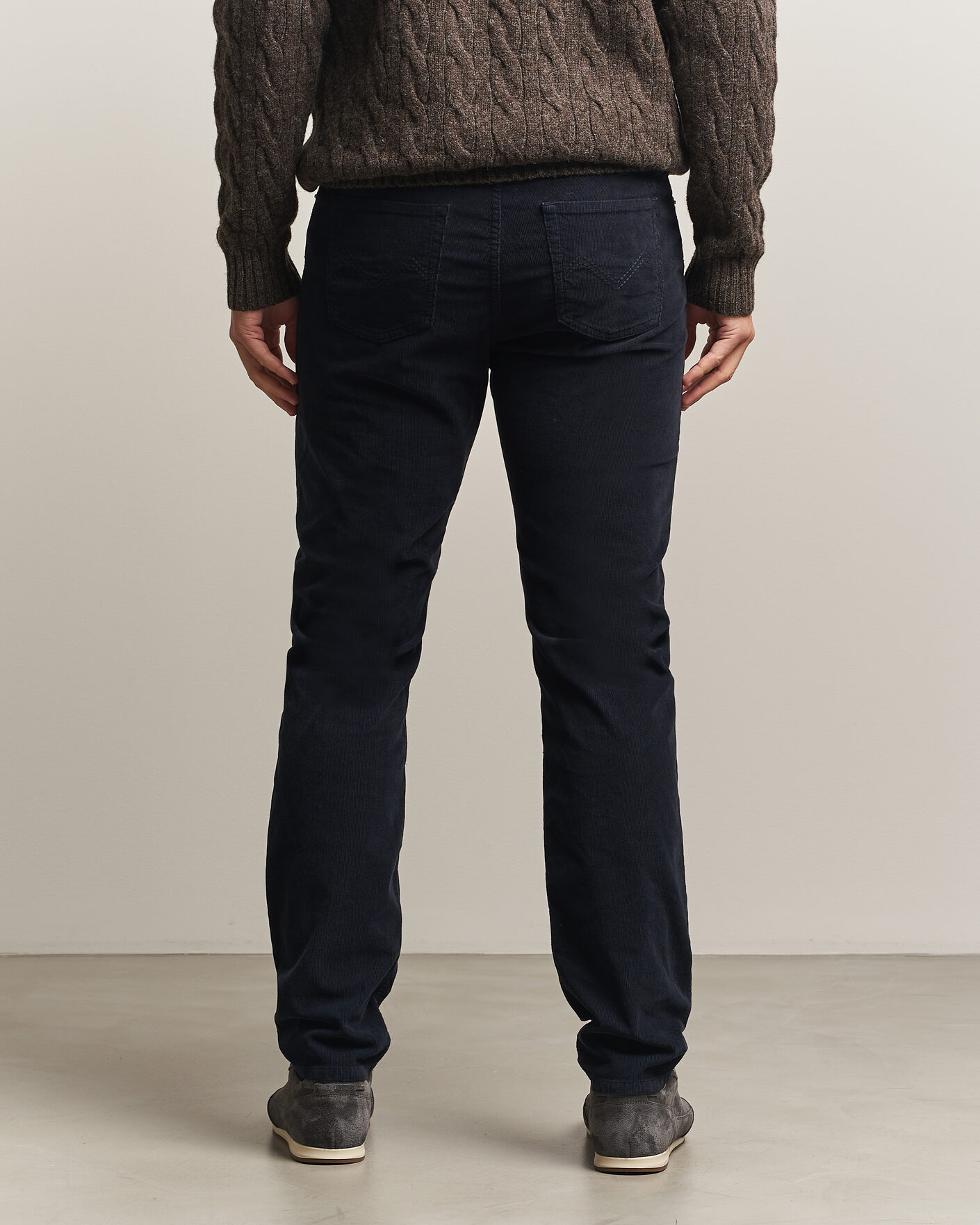Herre | Bukser | Morris | James Cord 5-Pocket Pants Navy