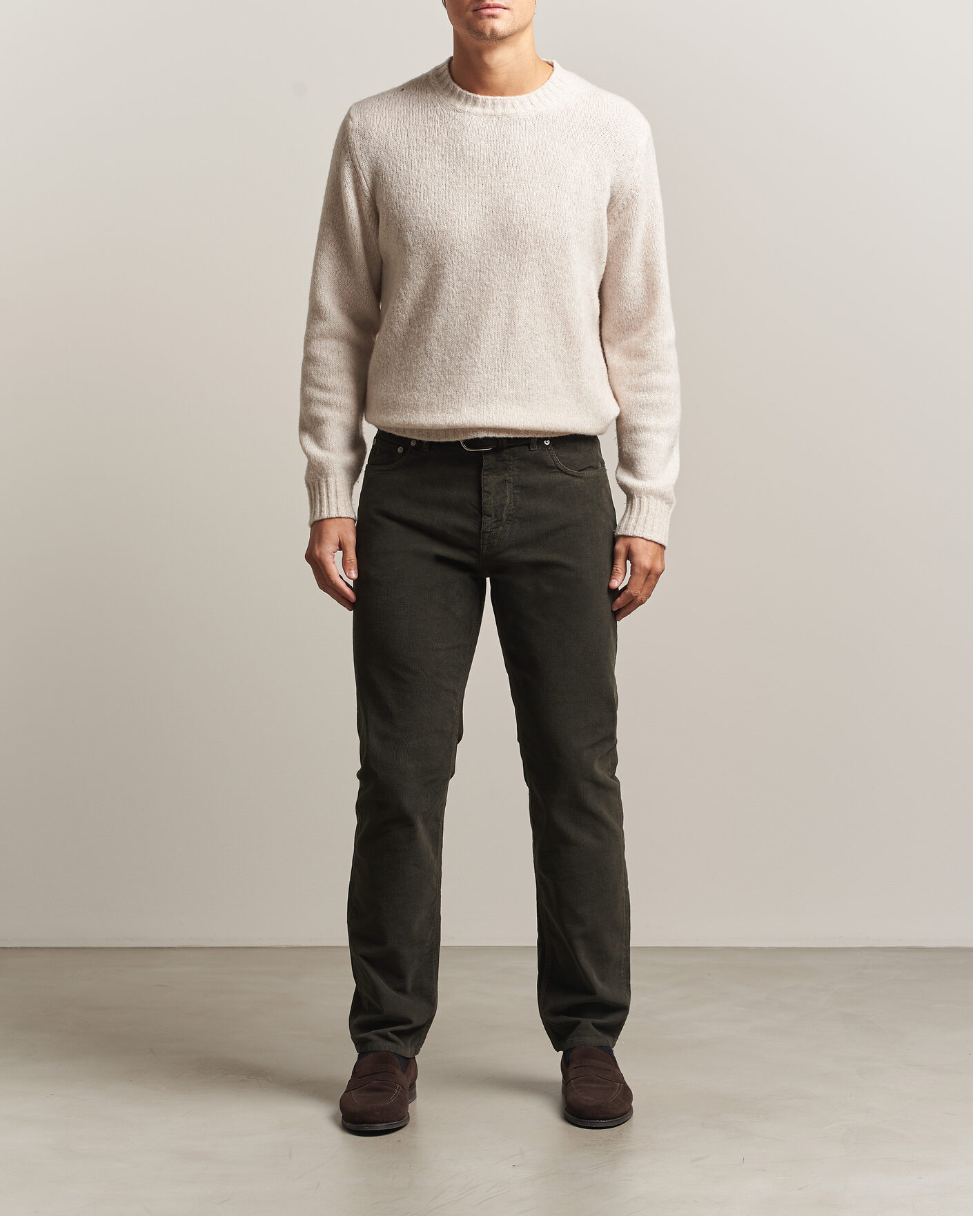 Herre | Bukser | Morris | James Cord 5-Pocket Pants Olive
