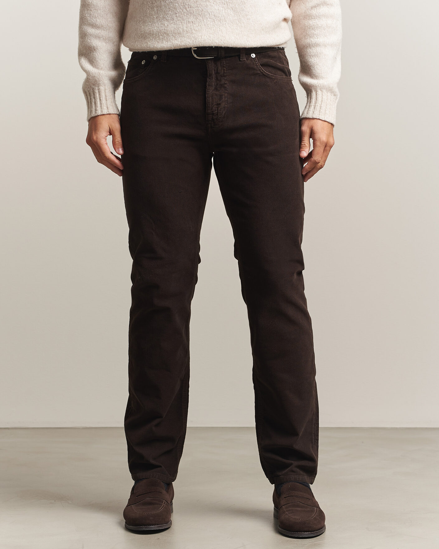 Herre | Bukser | Morris | James Cord 5-Pocket Pants Brown