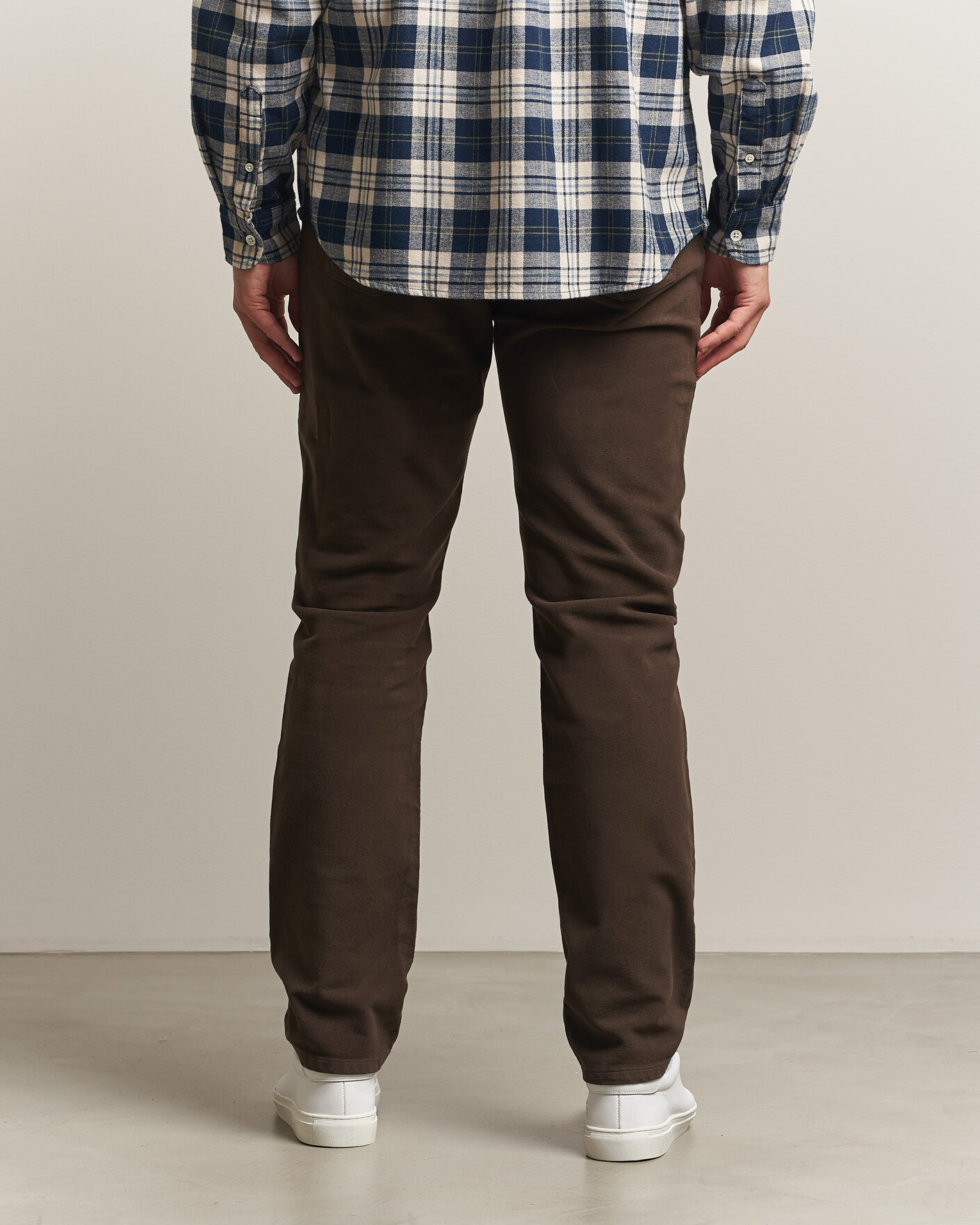 Herre | Bukser | Morris | James Winter Twill 5-Pocket Pants Brown
