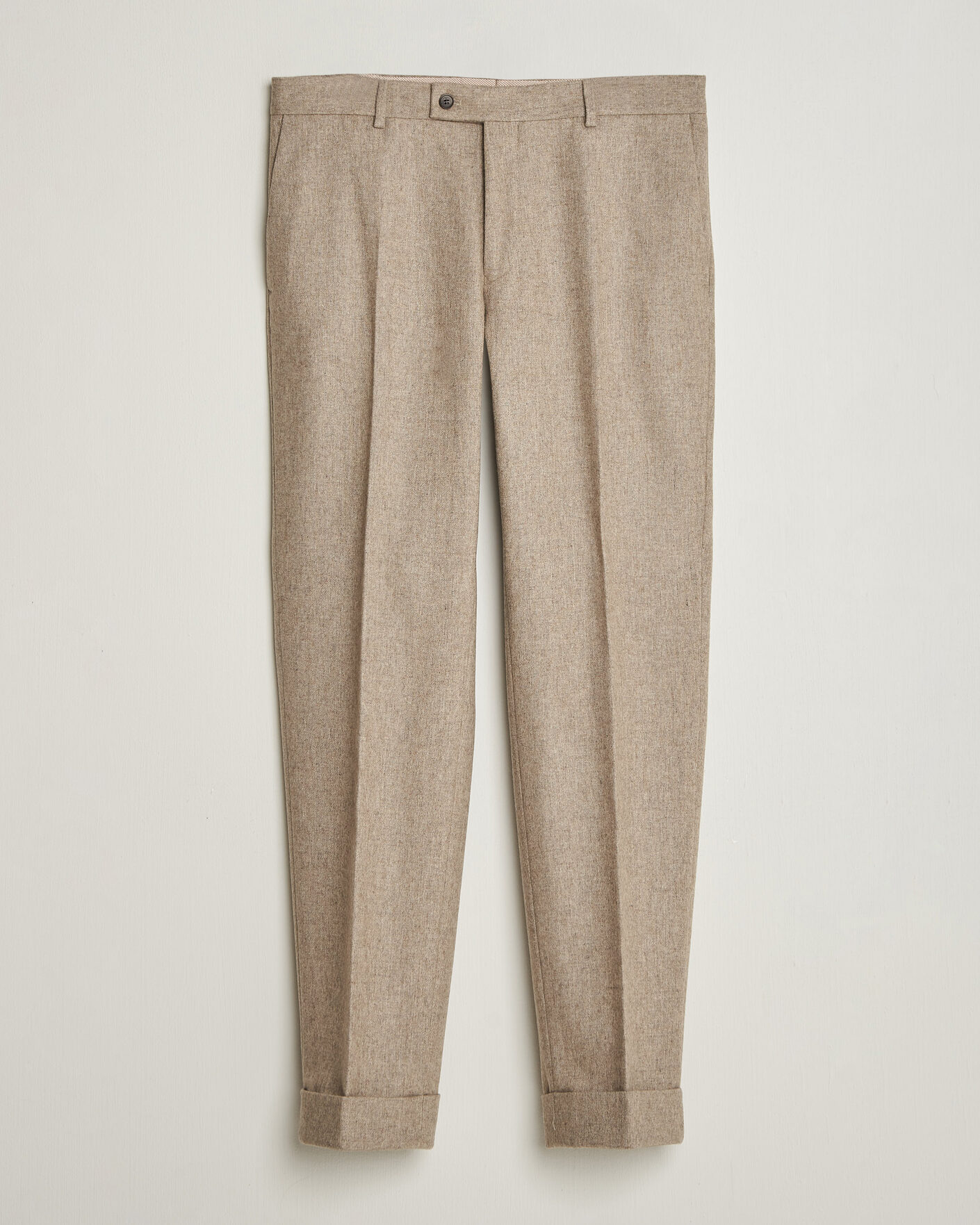 Herre | Bukser | Morris | Flannel Suit Trousers Khaki