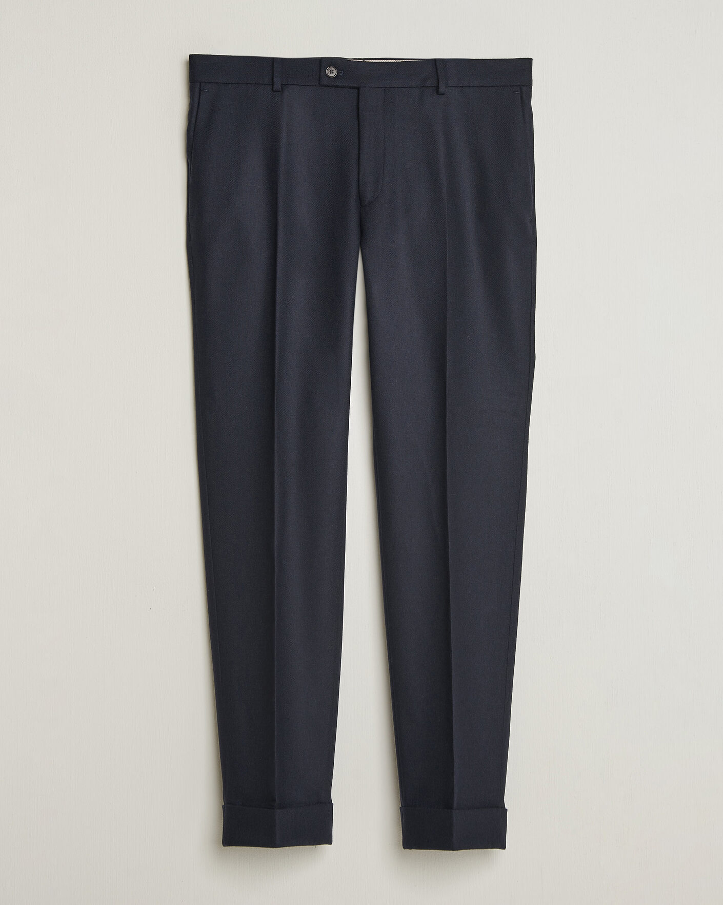 Herre | Bukser | Morris | Flannel Suit Trousers Navy