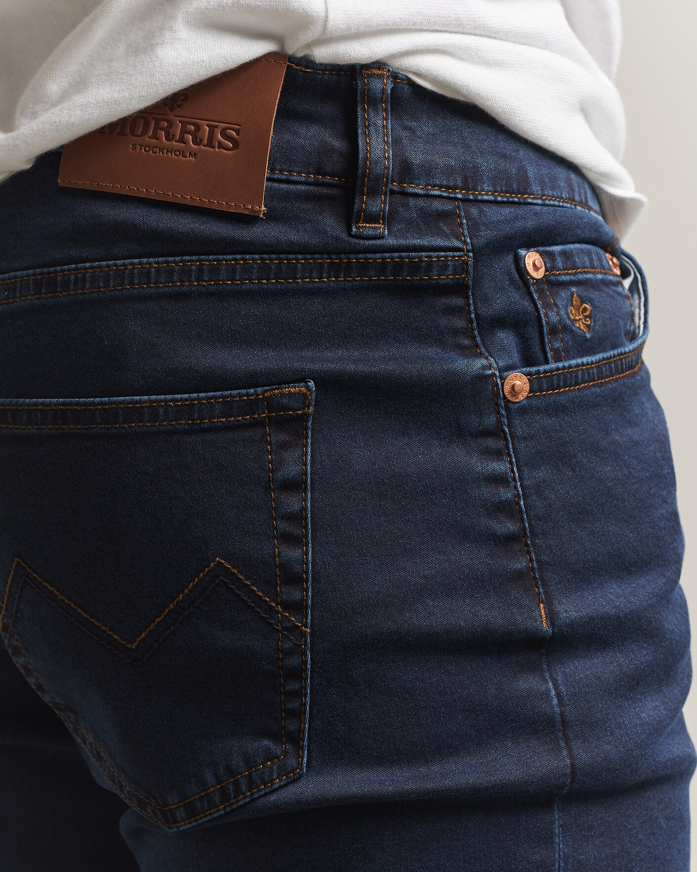 Herre | Jeans | Morris | Steve Satin Jeans Rinse Wash