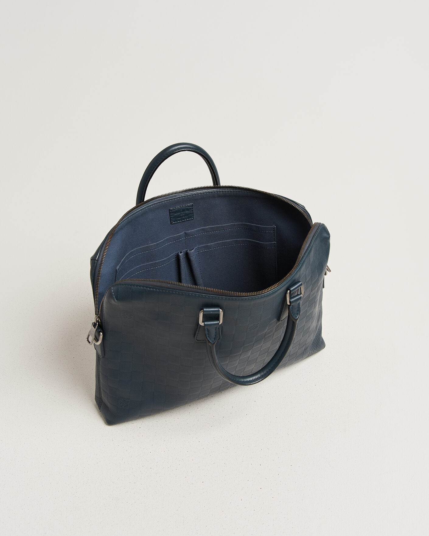 Herre | Pre-Owned & Vintage Bags | Louis Vuitton Pre-Owned | Porte Documents Bag Damier Infini Onyx