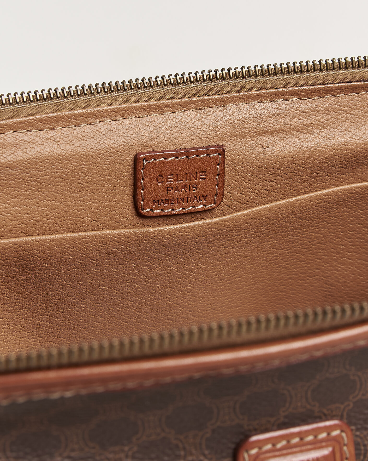 Herre | Pre-Owned & Vintage Bags | Celine Pre-Owned | Macadame Pouch Bag Monogram