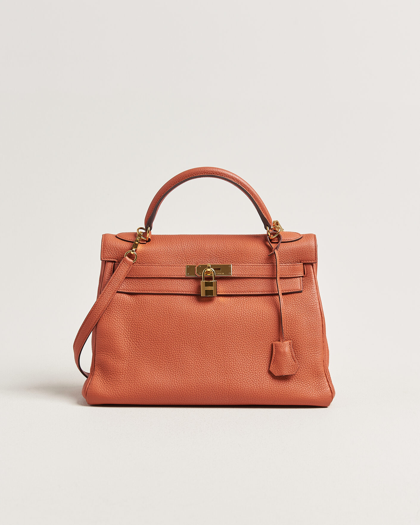 Herre | Pre-Owned & Vintage Bags | Hermès Pre-Owned | Kelly 32 Togo Leather Orange