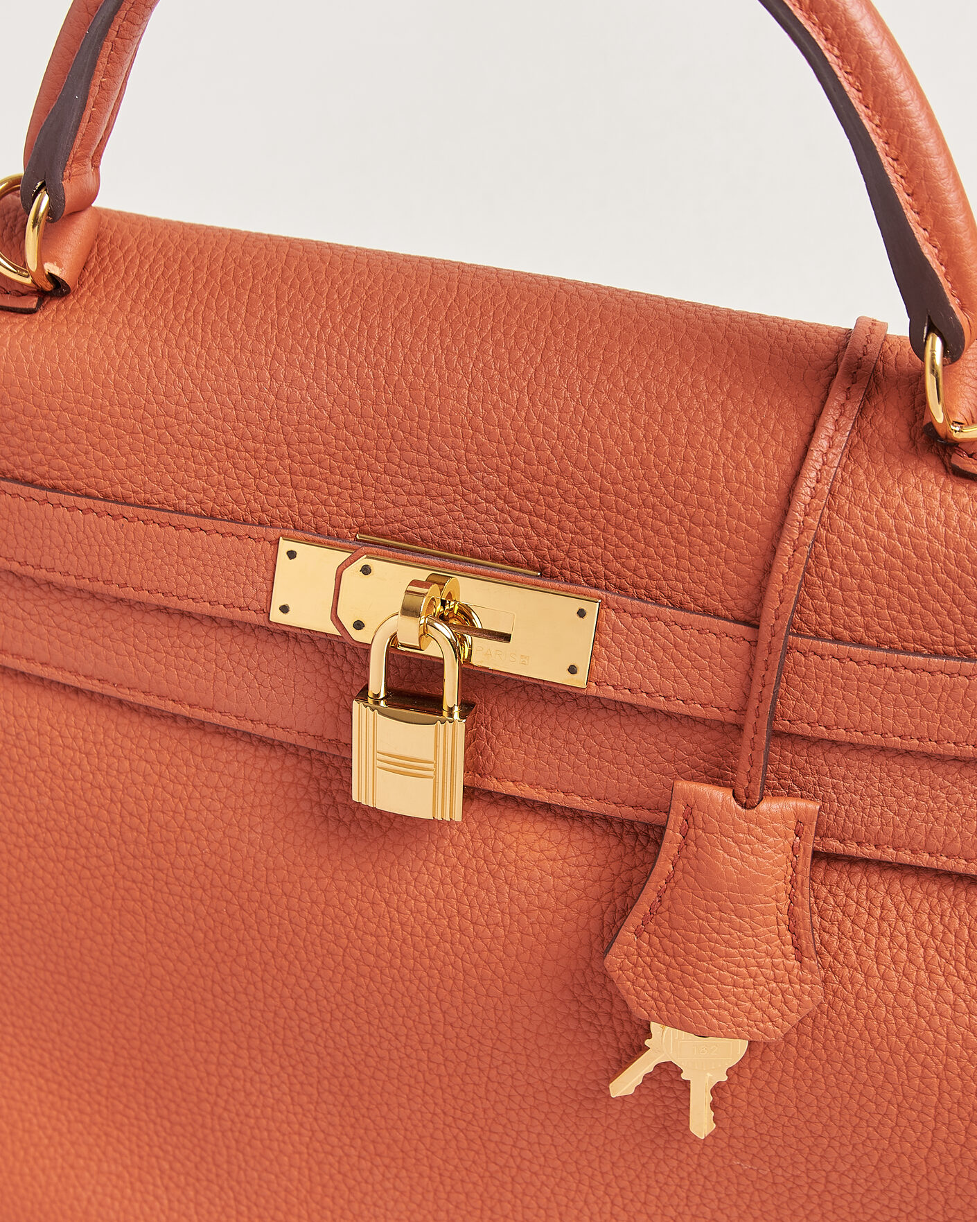 Herre | Pre-Owned & Vintage Bags | Hermès Pre-Owned | Kelly 32 Togo Leather Orange