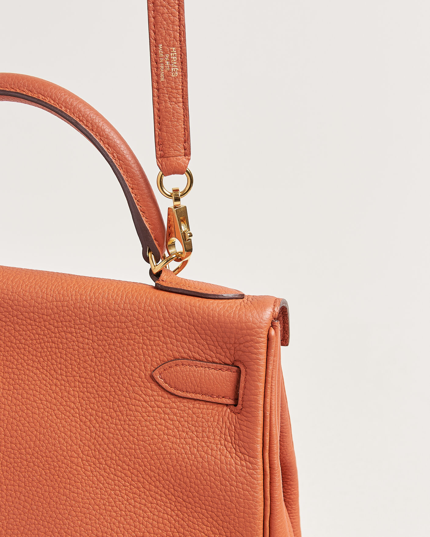 Herre | Pre-Owned & Vintage Bags | Hermès Pre-Owned | Kelly 32 Togo Leather Orange