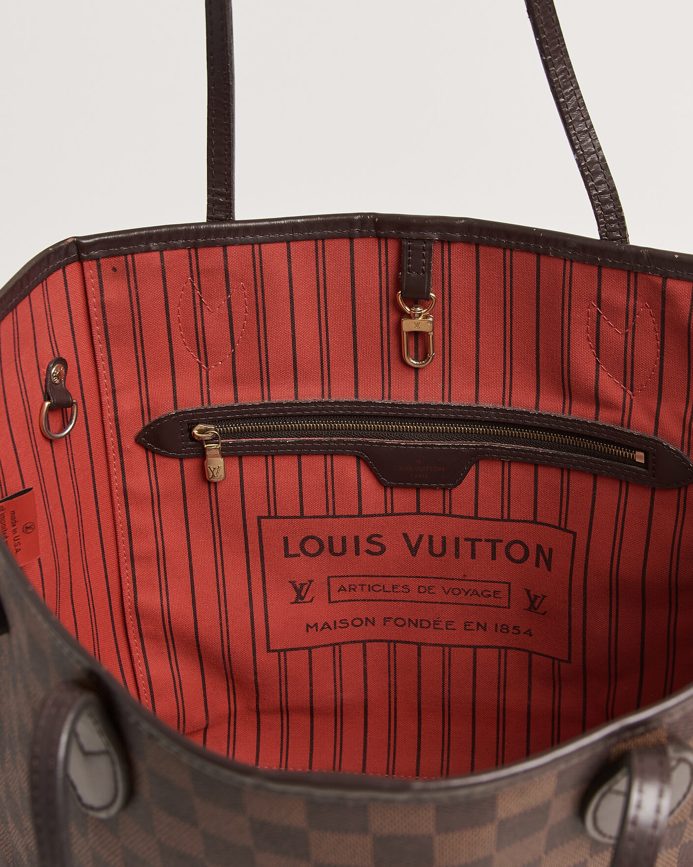 Herre | Pre-Owned & Vintage Bags | Louis Vuitton Pre-Owned | Neverfull MM Damier Ebene
