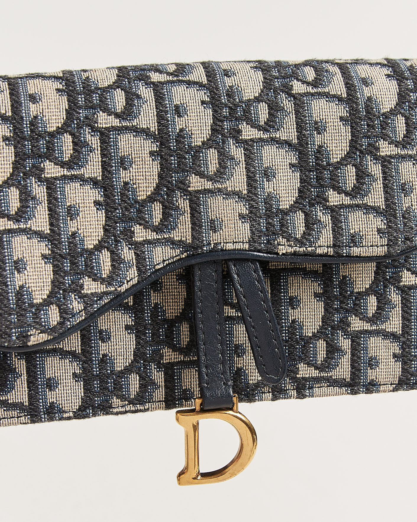 Herre | Pre-Owned & Vintage Bags | Dior Pre-Owned | Saddle Rectangular Belt Bag Blue
