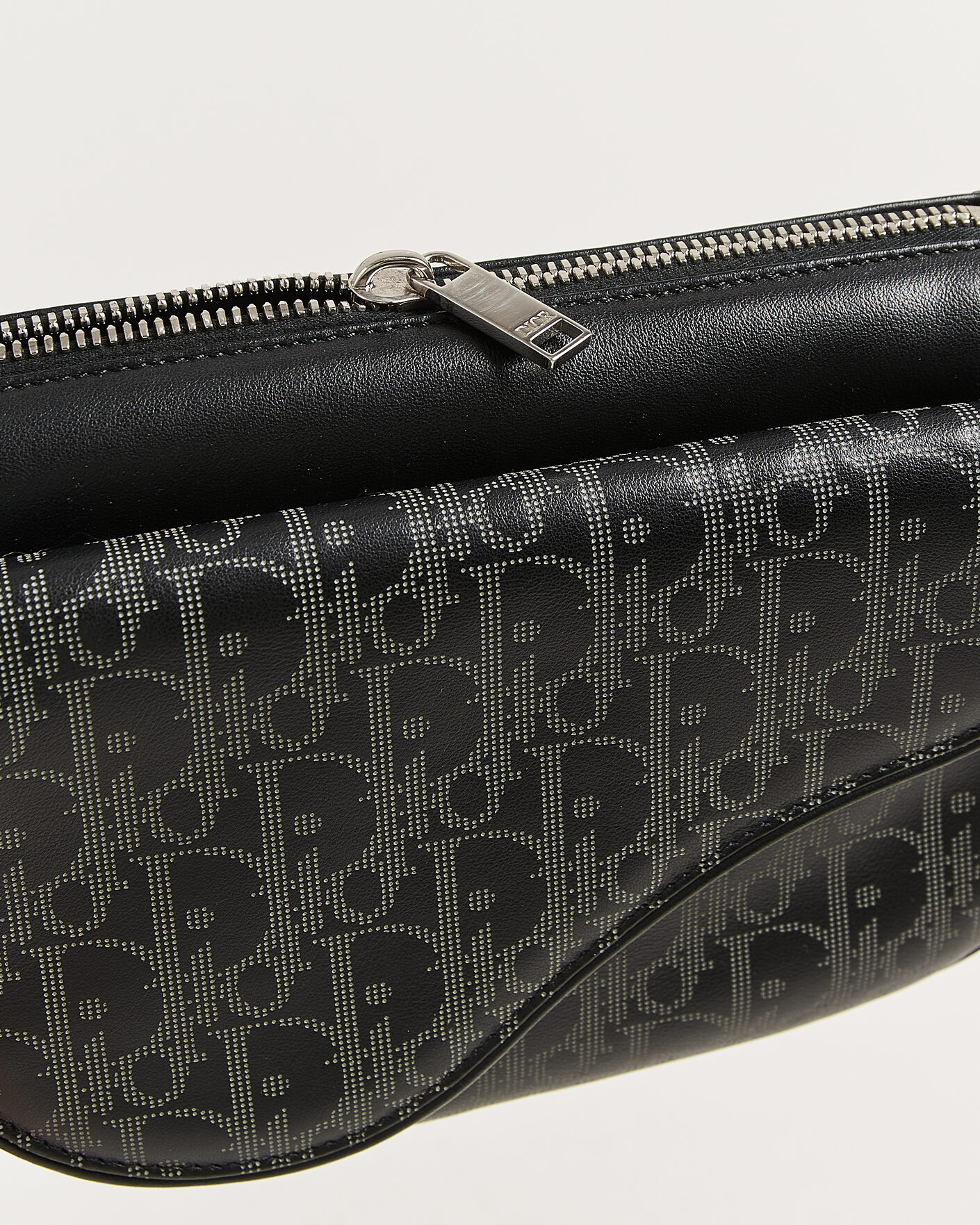 Herre | Pre-Owned & Vintage Bags | Dior Pre-Owned | Saddle Bag Oblique Leather Black