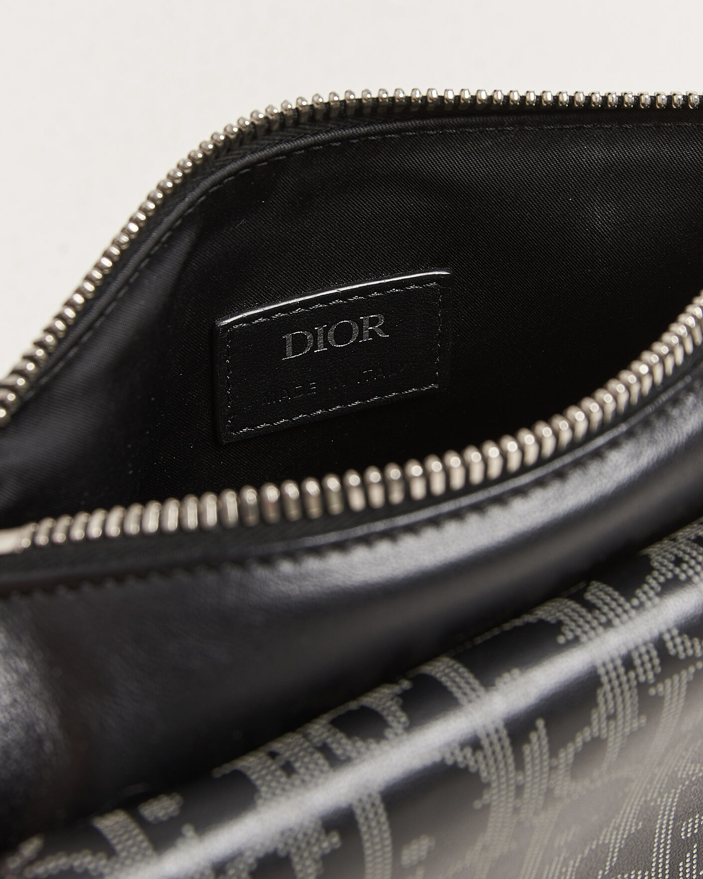Herre | Pre-Owned & Vintage Bags | Dior Pre-Owned | Saddle Bag Oblique Leather Black