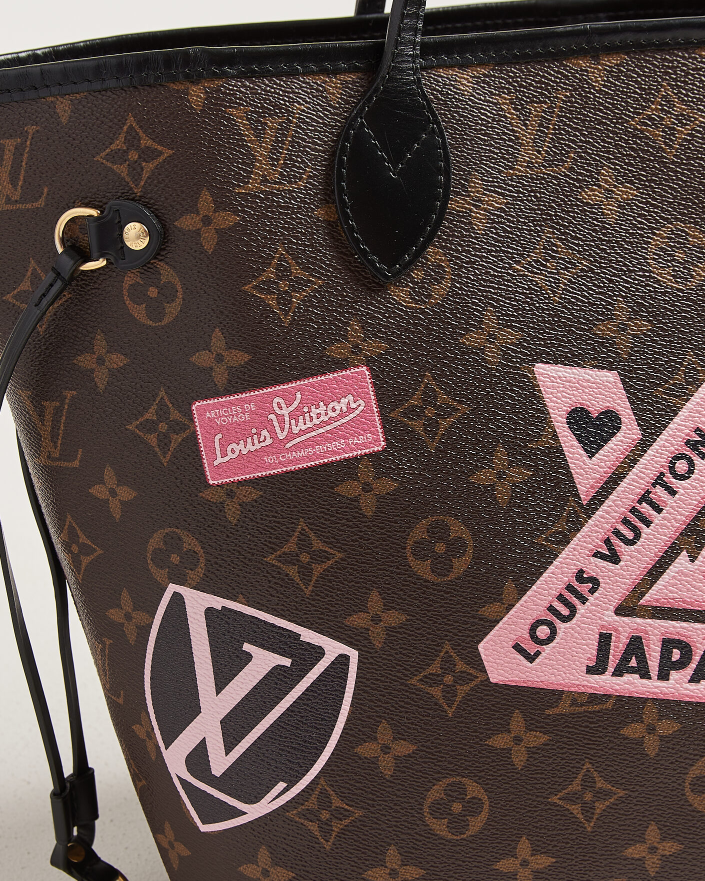 Herre | Pre-Owned & Vintage Bags | Louis Vuitton Pre-Owned | Neverfull MM World Tour Japan Monogram