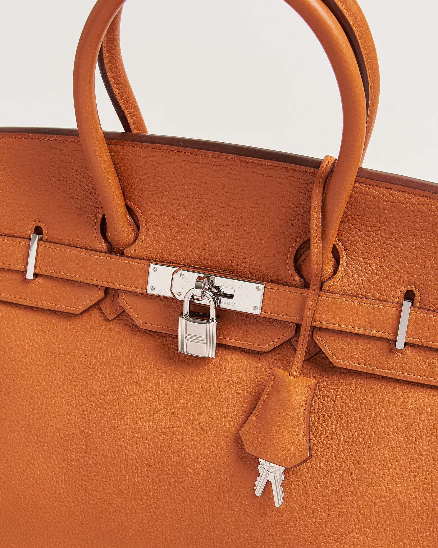 Herre | Pre-Owned & Vintage Bags | Hermès Pre-Owned | Birkin 35 Togo Leather Orange