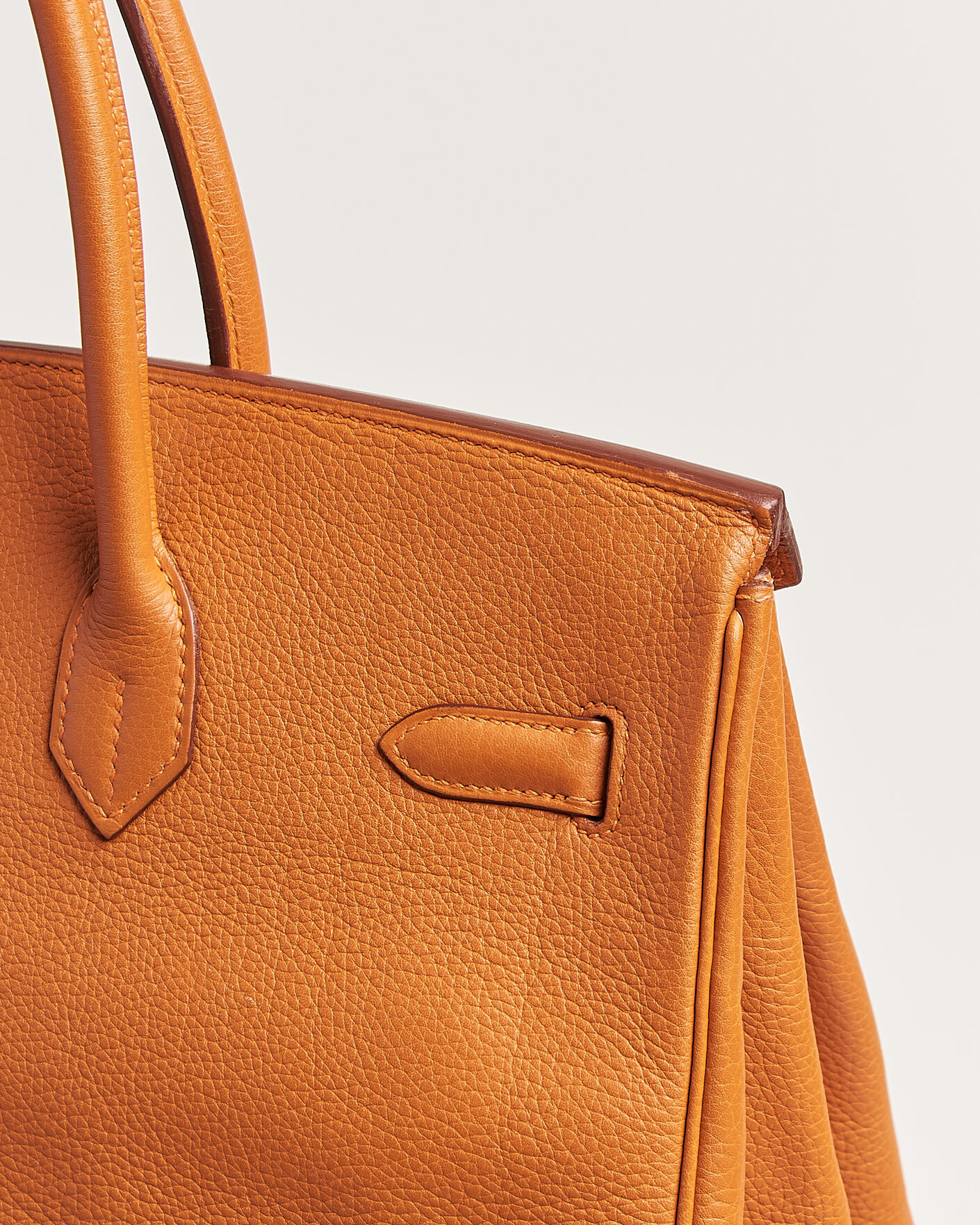Herre | Pre-Owned & Vintage Bags | Hermès Pre-Owned | Birkin 35 Togo Leather Orange