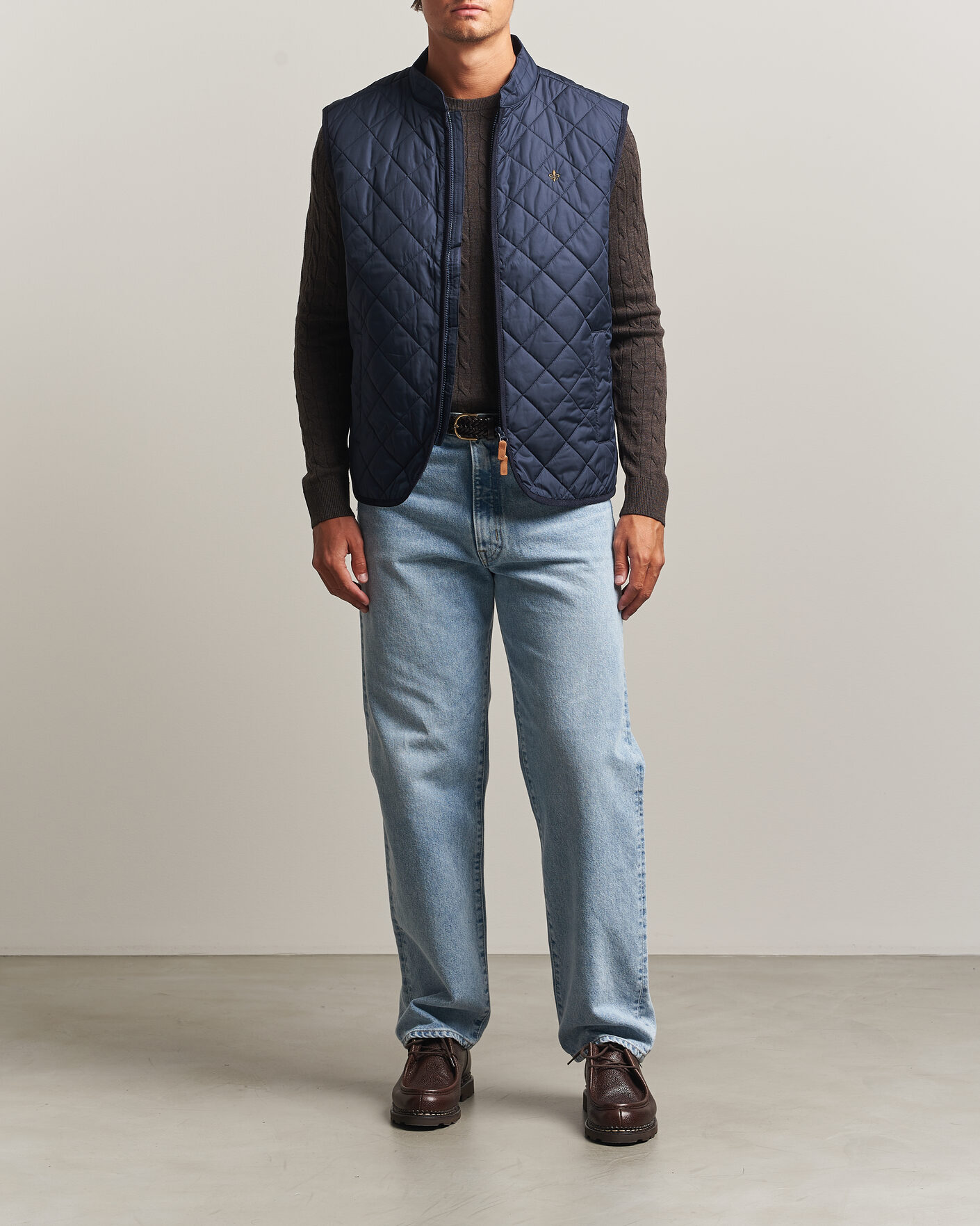 Herre | Vester | Morris | Teddy Quilted Vest Old Blue