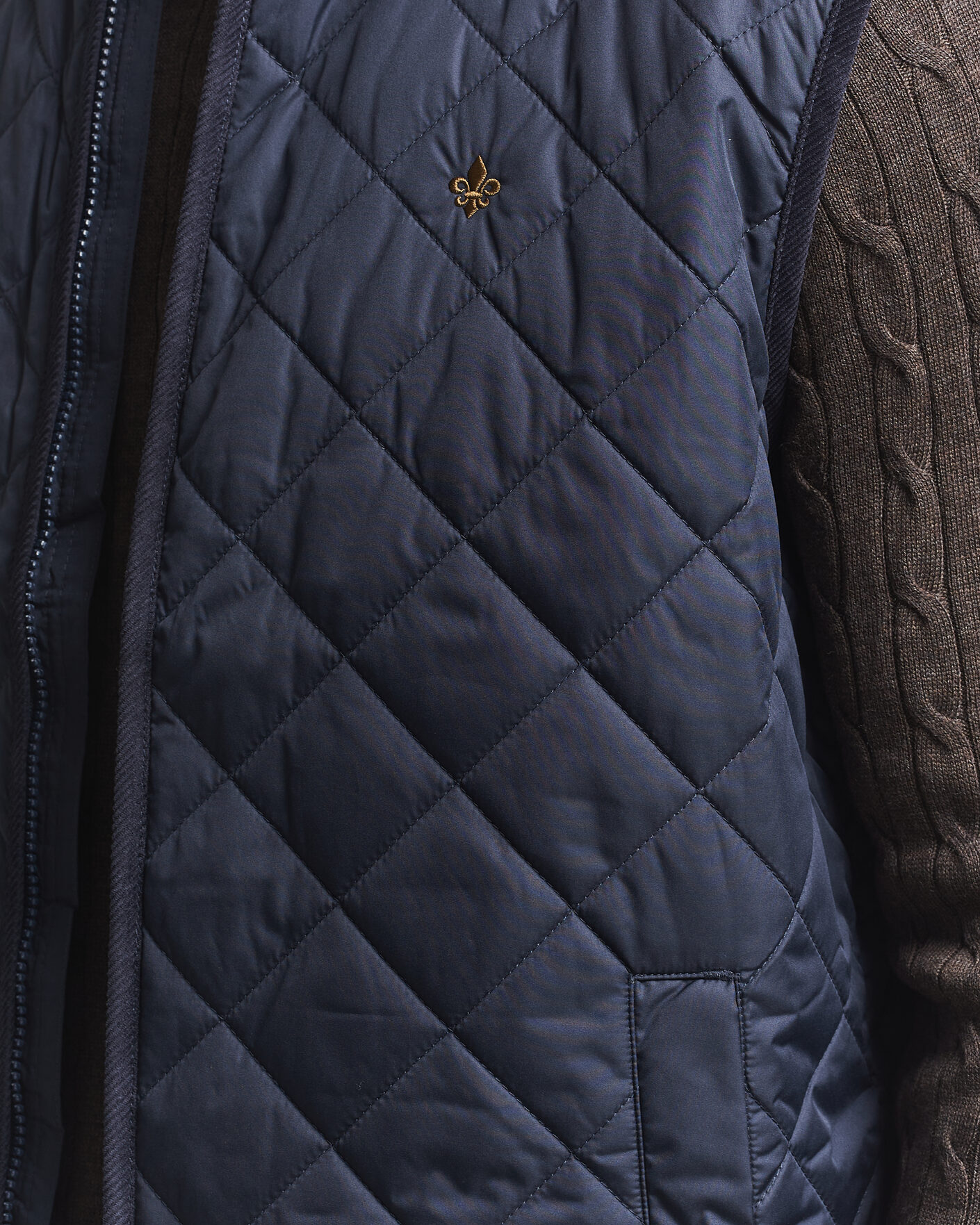 Herre | Vester | Morris | Teddy Quilted Vest Old Blue
