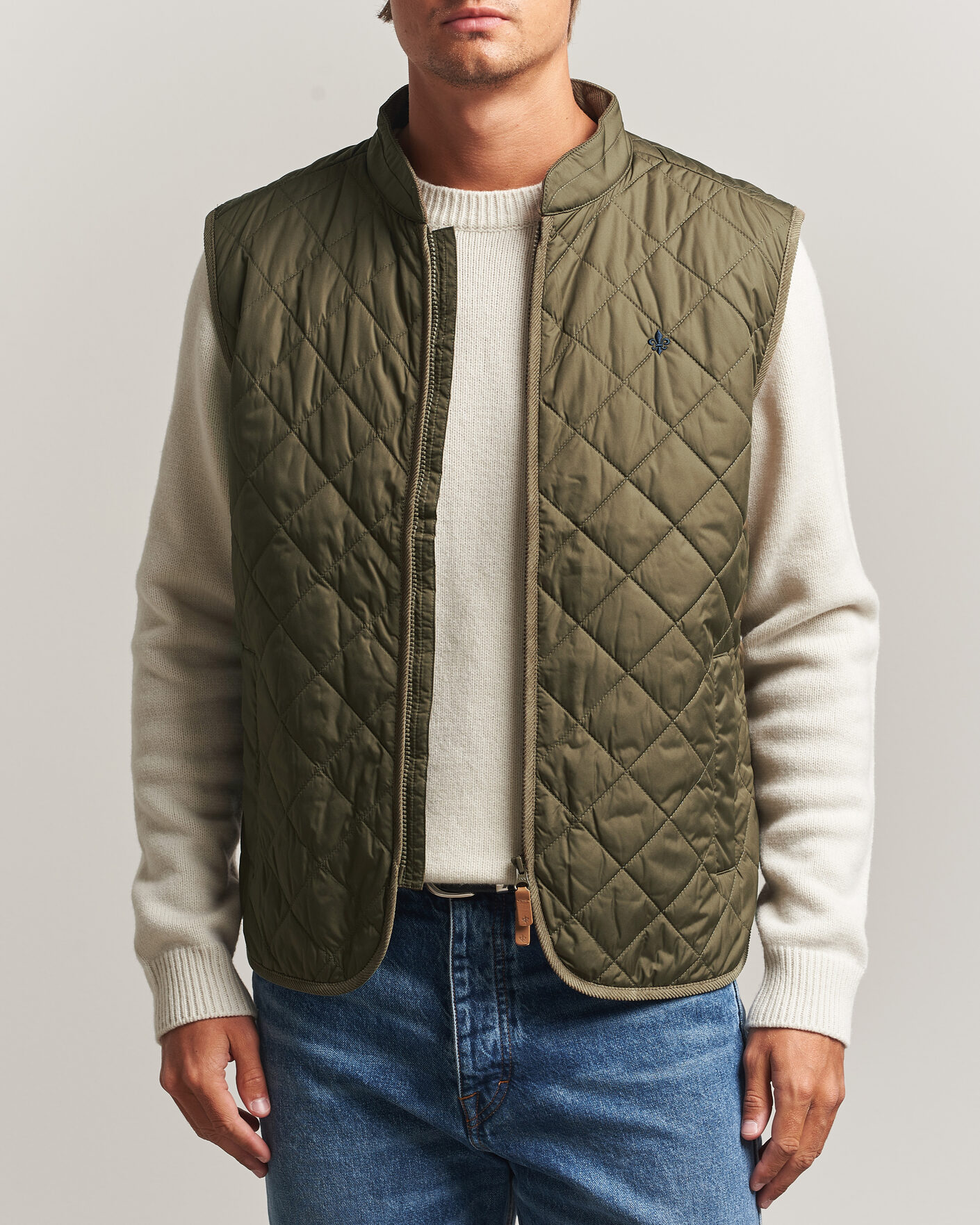 Herre | Vester | Morris | Teddy Quilted Vest Olive
