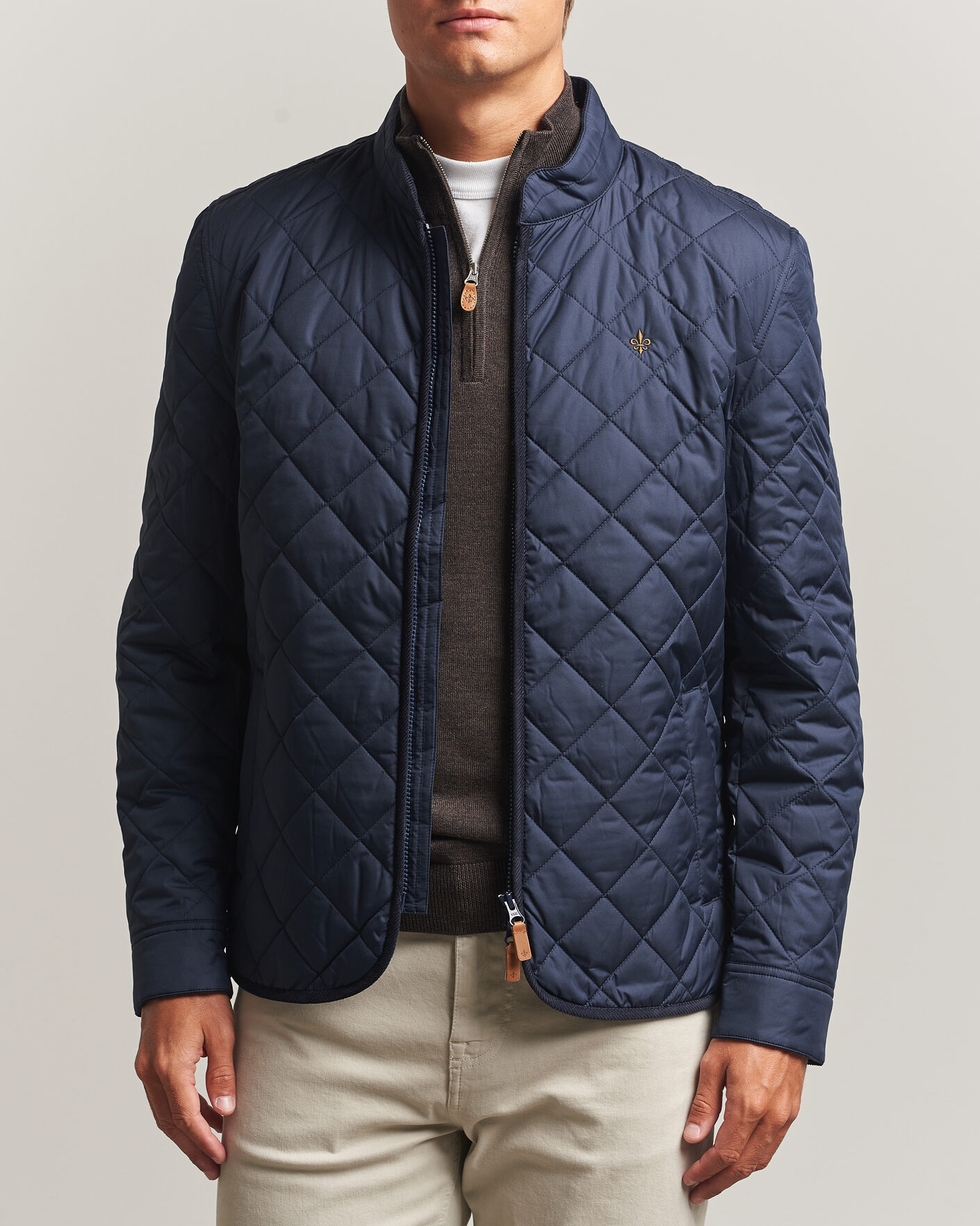 Herre | Jakker | Morris | Teddy Quilted Jacket Old Blue