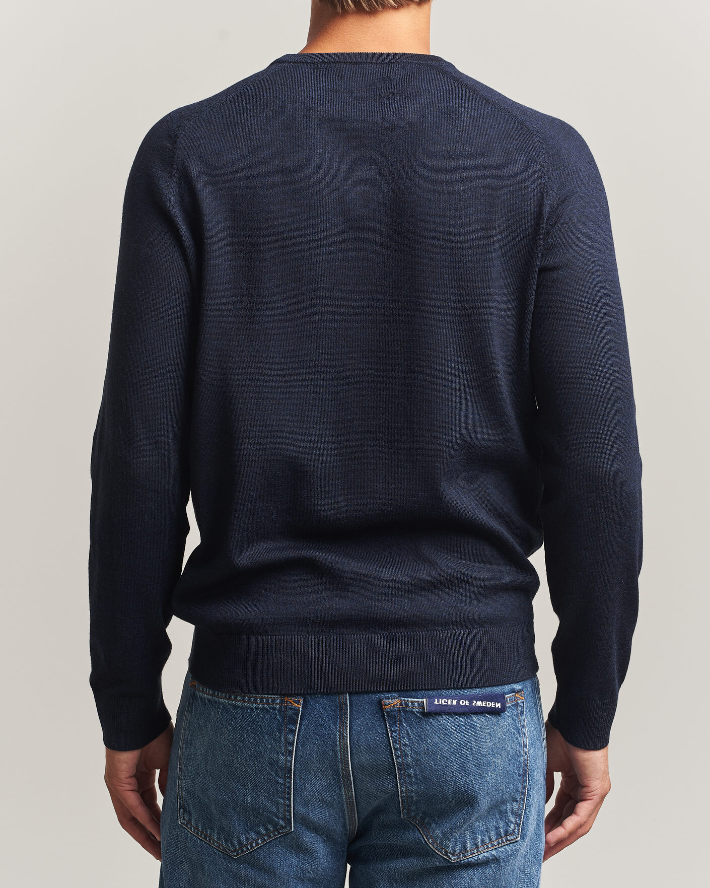 Herre | Gensere | Morris | Merino O-Neck Navy